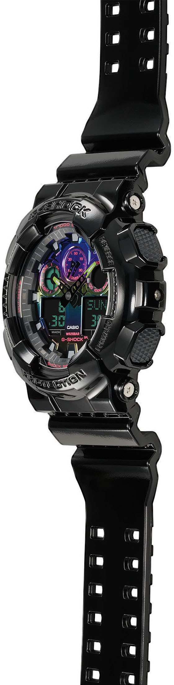 CASIO G-SHOCK Chronograph, Quarzuhr,Armbanduhr,Herrenuhr,digital, bis 20 bar wasserd.Resinarmband