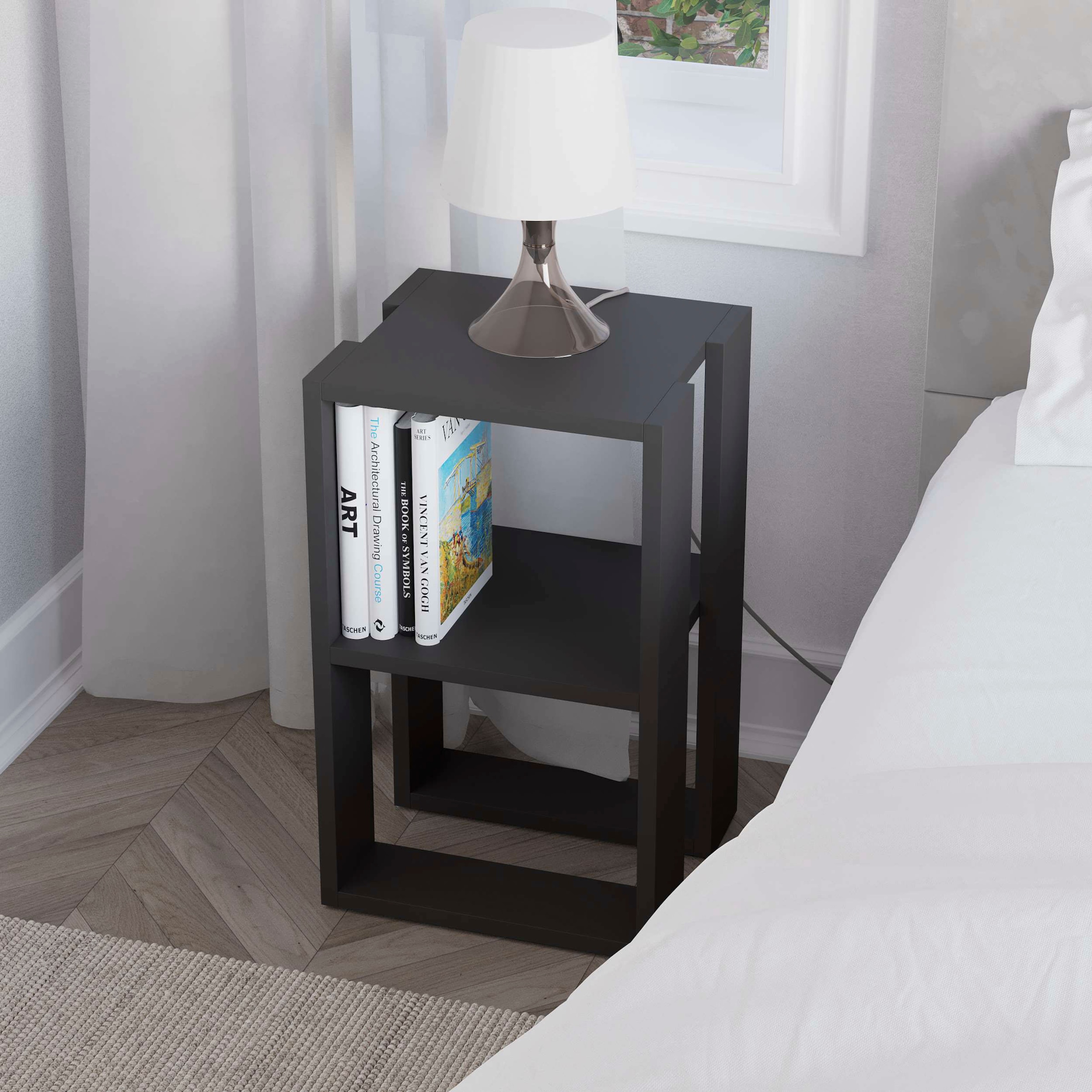 Decortie Nachttisch »LONIE NACHTTISCH«, (Packung, 1 St.), Leichte Montage, Lagerung, Platzsparend