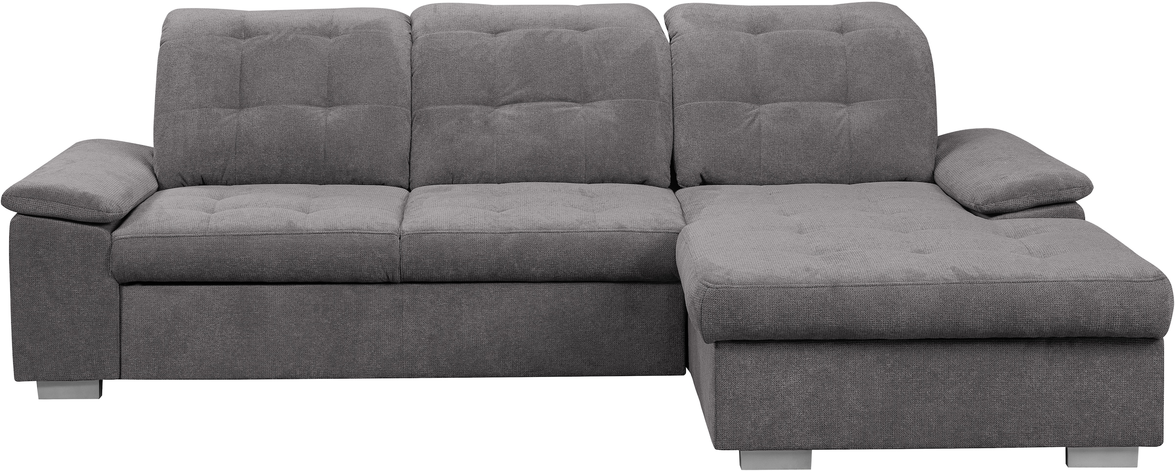 WERK2 Ecksofa Carmen, Sofa, Eckcouch mit Schlaffunktion, Bettkasten und Sitztiefenverstellung
