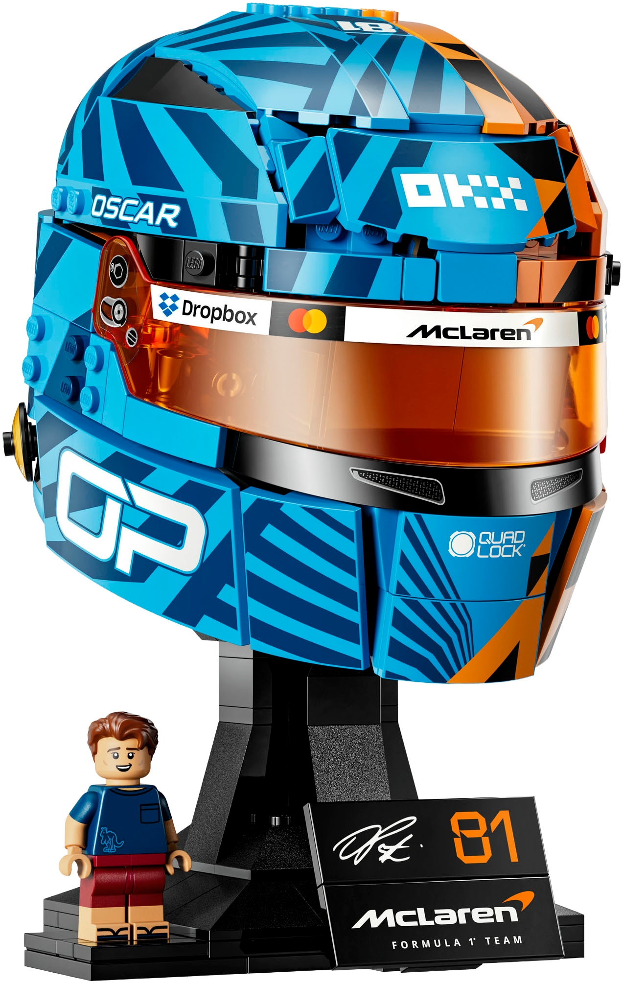 LEGO® Konstruktionsspielsteine »McLaren Mastercard F1® Team Oscar Piastri Helm (43017)« LEGO Editions Formular 1