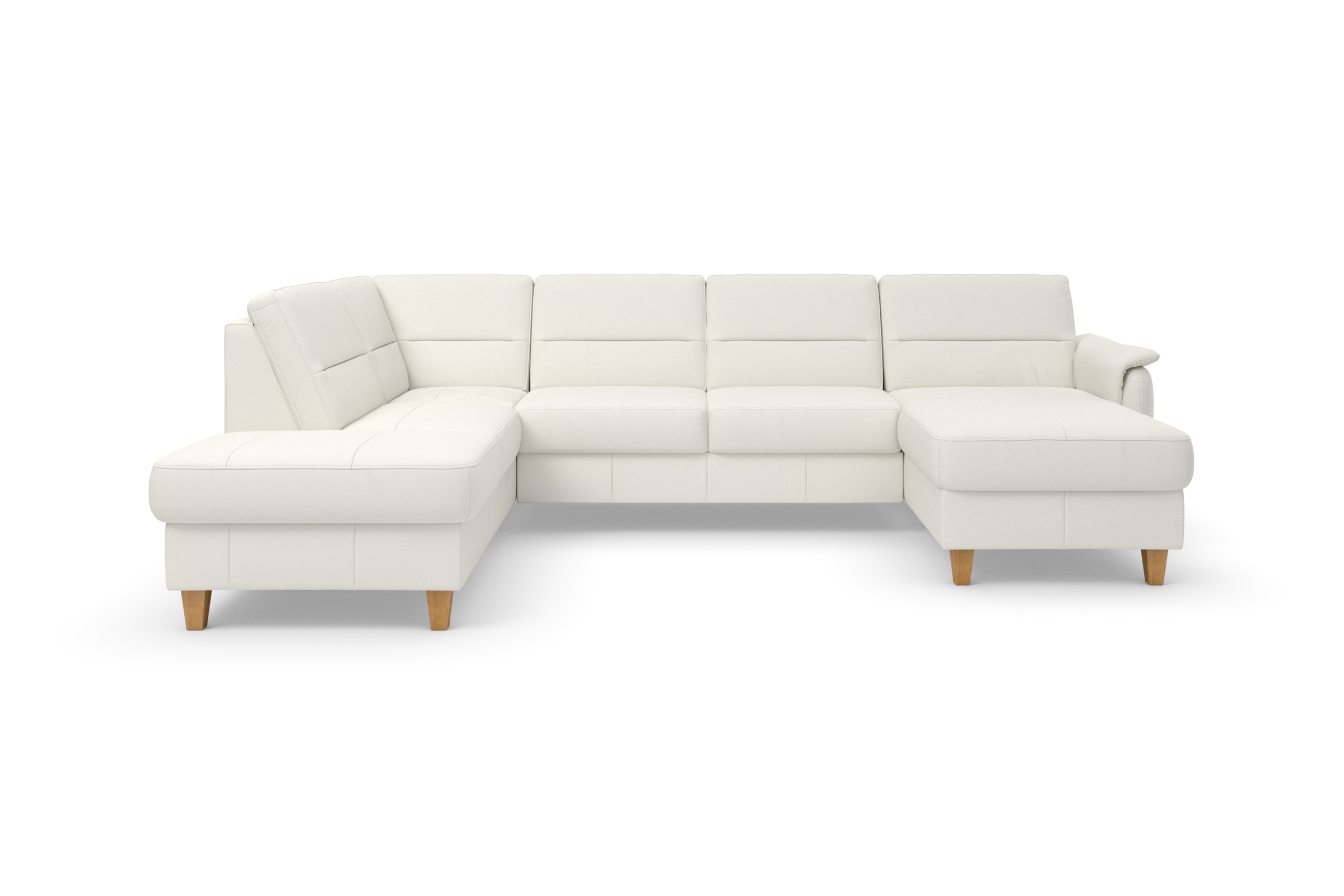 Home affaire Wohnlandschaft »Palmera U-Form, B: 308 cm« optional Bettfunkti günstig online kaufen