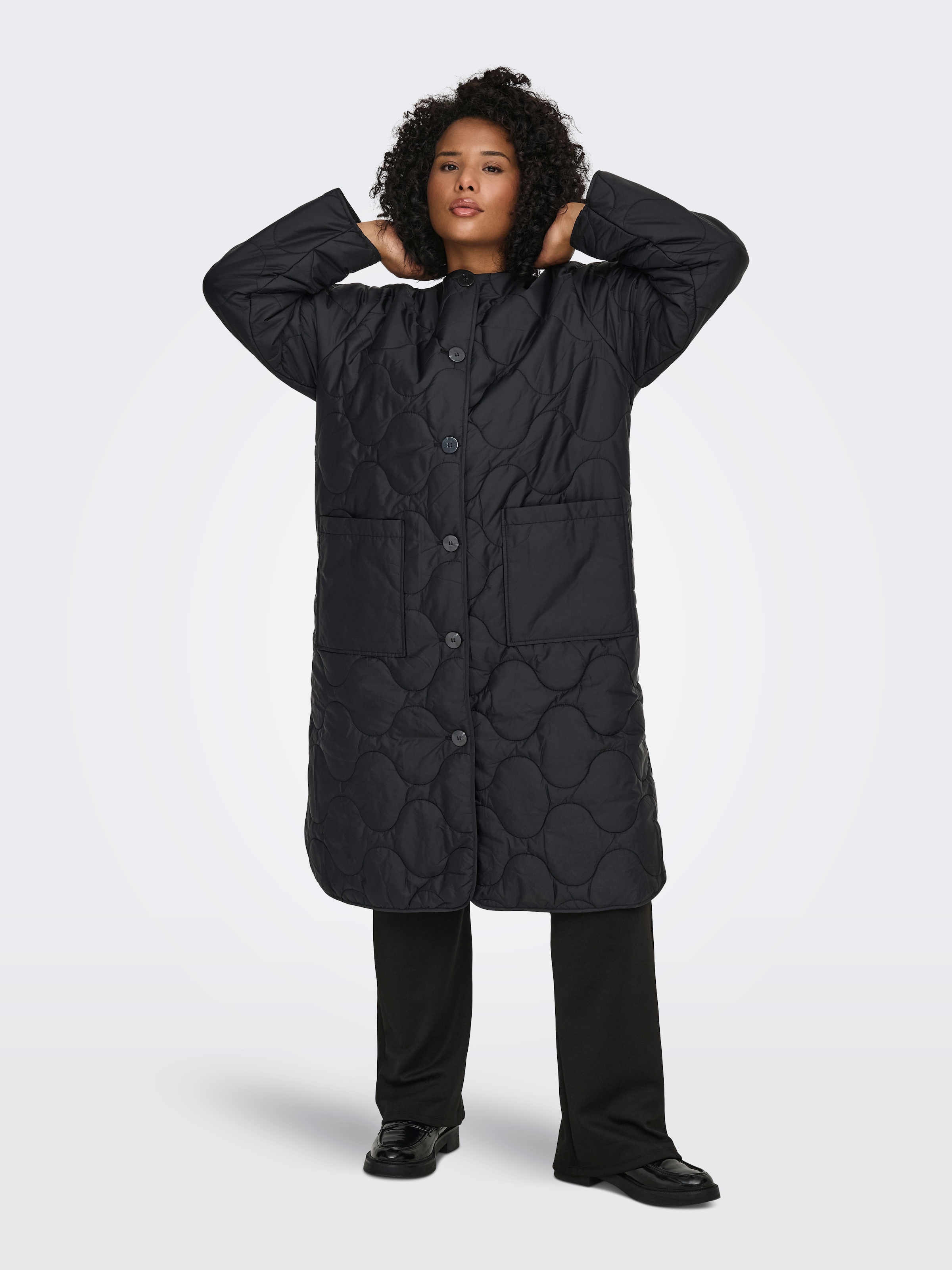 ONLY CARMAKOMA Steppmantel »CARSANDY LIFE QUILT X-LONG COAT OTW«