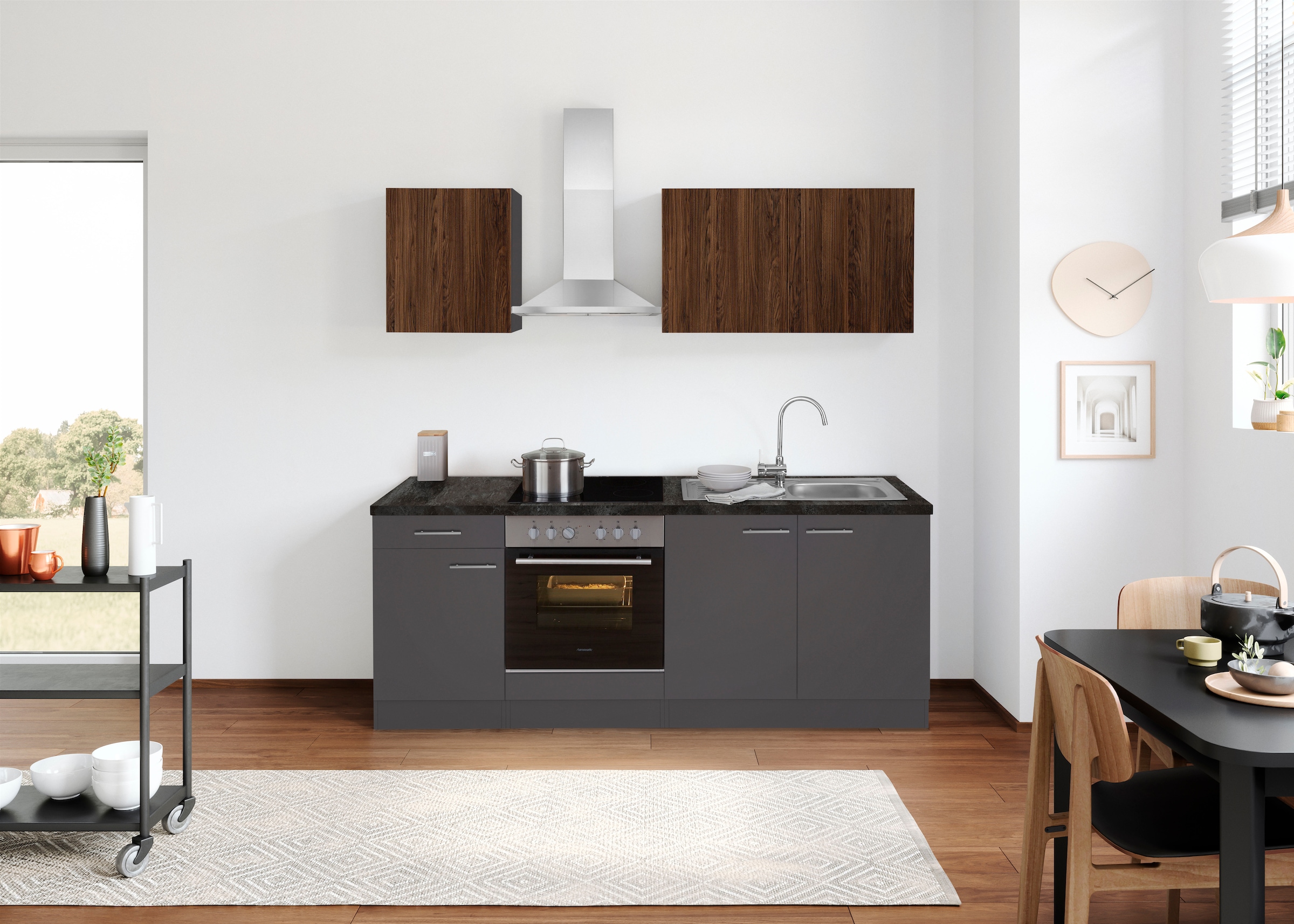 OPTIFIT Küchenzeile »Malika«, Breite 210 cm, mit Hanseatic-E-Geräten online  bestellen