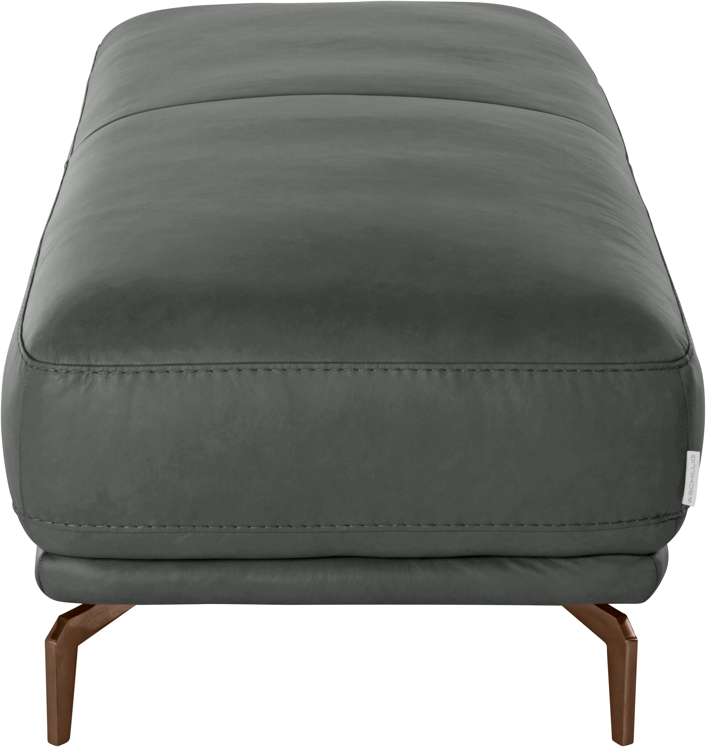 W.SCHILLIG Hocker »montanaa«, mit Metallfüßen in Bronze pulverbeschichtet, Breite 141 cm