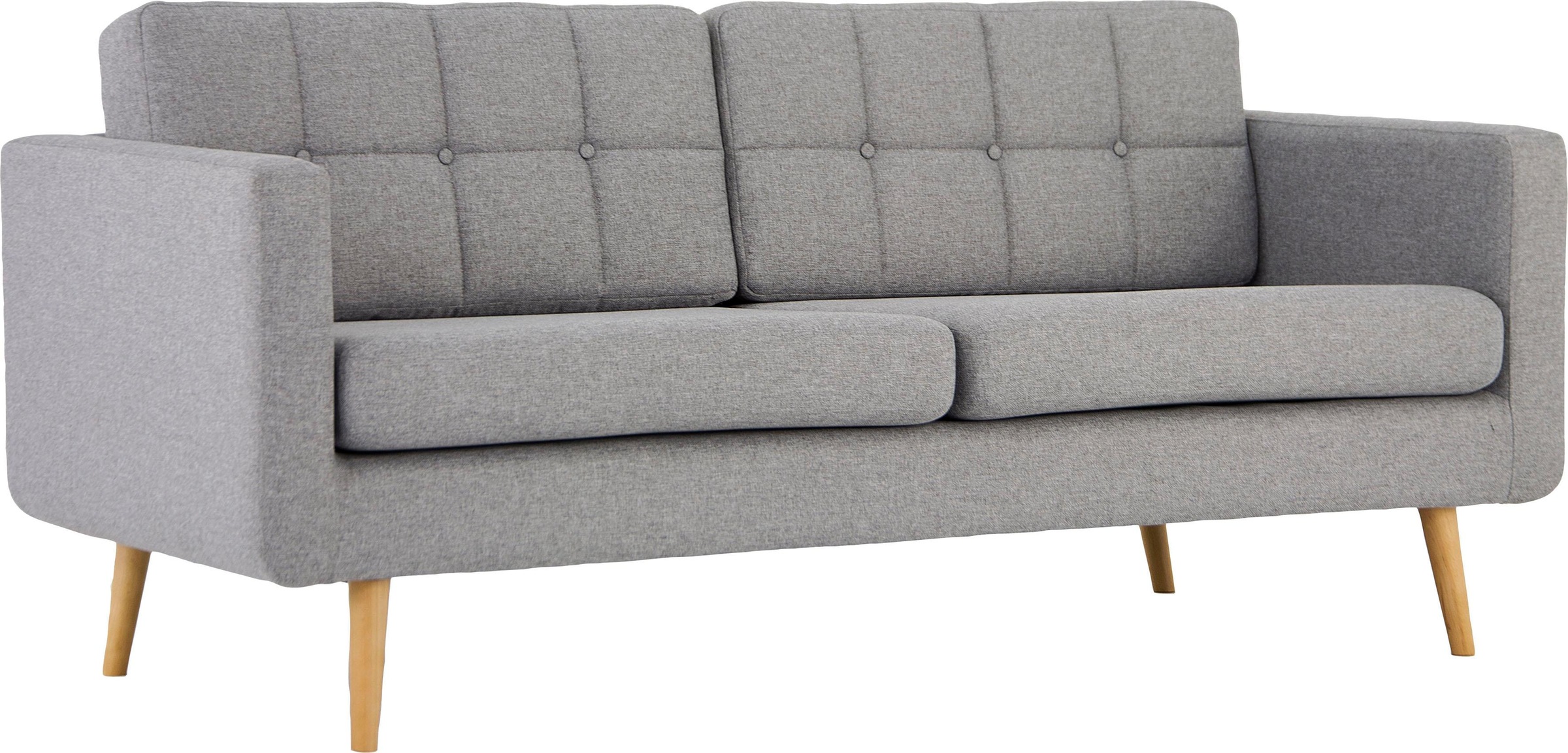Home affaire 3-Sitzer »Brest«, mit Knopfheftung und Steppung im Rücken, geradliniges Design