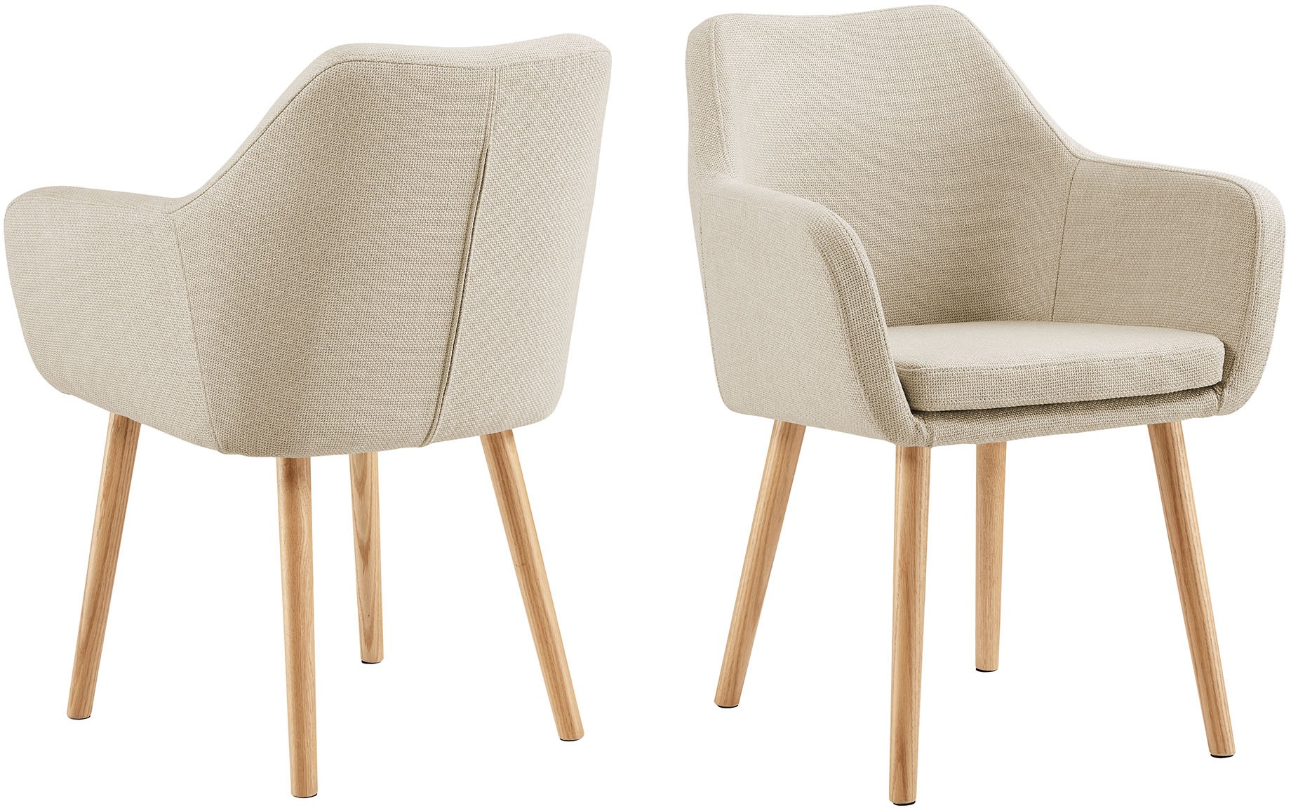 SalesFever Armlehnstuhl »Komfortabler Esszimmerstuhl mit Stil« () Stuhlbein günstig online kaufen