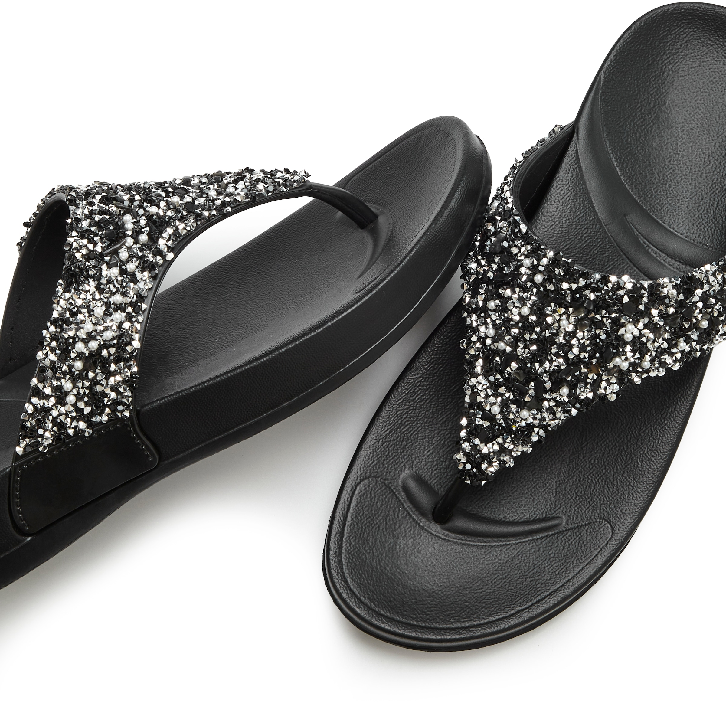 Vivance Badezehentrenner »Flip Flop, Badelatsche, Badeschuhe, Pantolette, Zehentrenner,«  NEU Sommerschuh mit modischem Glitzerdetail VEGAN