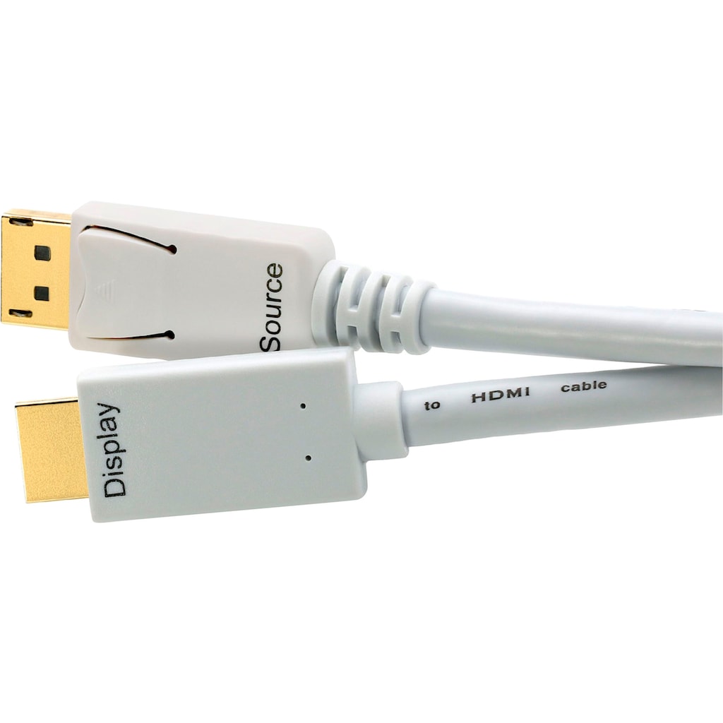 CSL Audio- & Video-Kabel »DisplayPort, HDMI Kabel, mehrfach geschirmt, verschiedene Längen«, HDMI-DisplayPort, HDMI, 200 cm