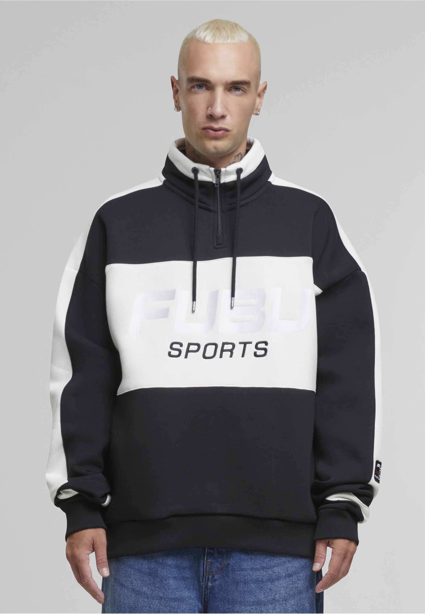 Fubu Kapuzensweatshirt »Fubu Fubu Corporate Sprts Zip Hooded Check Sweatshirt«, 1 Stk.
