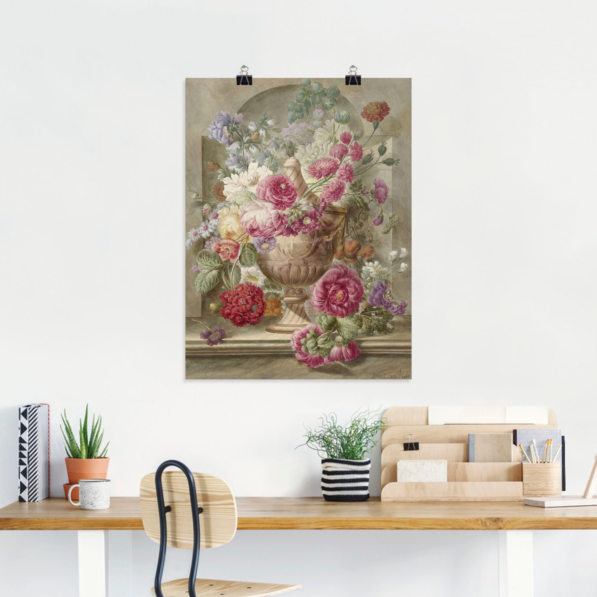 Artland Wandbild »Vase mit Blumen.«, Arrangements, (1 St.), als Leinwandbild, Poster, Wandaufkleber in verschied. Größen