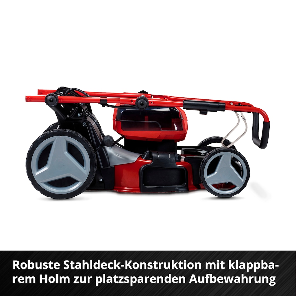 Einhell Akkurasenmäher »GP-CM 36/47 S HW Li (4x4,0Ah)«, (Set), mit Radantrieb, 4 Akkus und Ladegerät