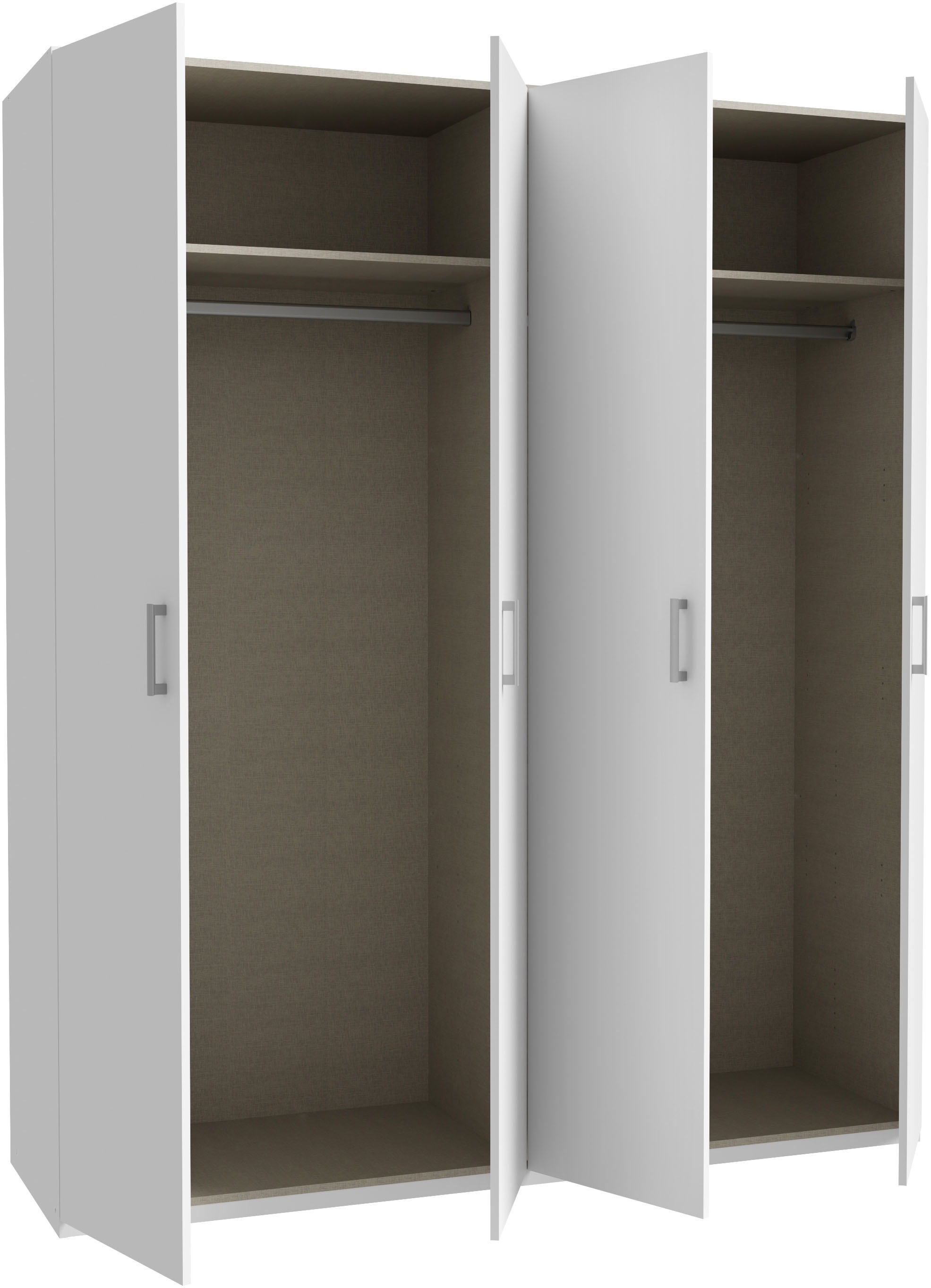 FORTE Drehtürenschrank, Drehtürenschrank, Stauraum, Zubehör optional bestellbar
