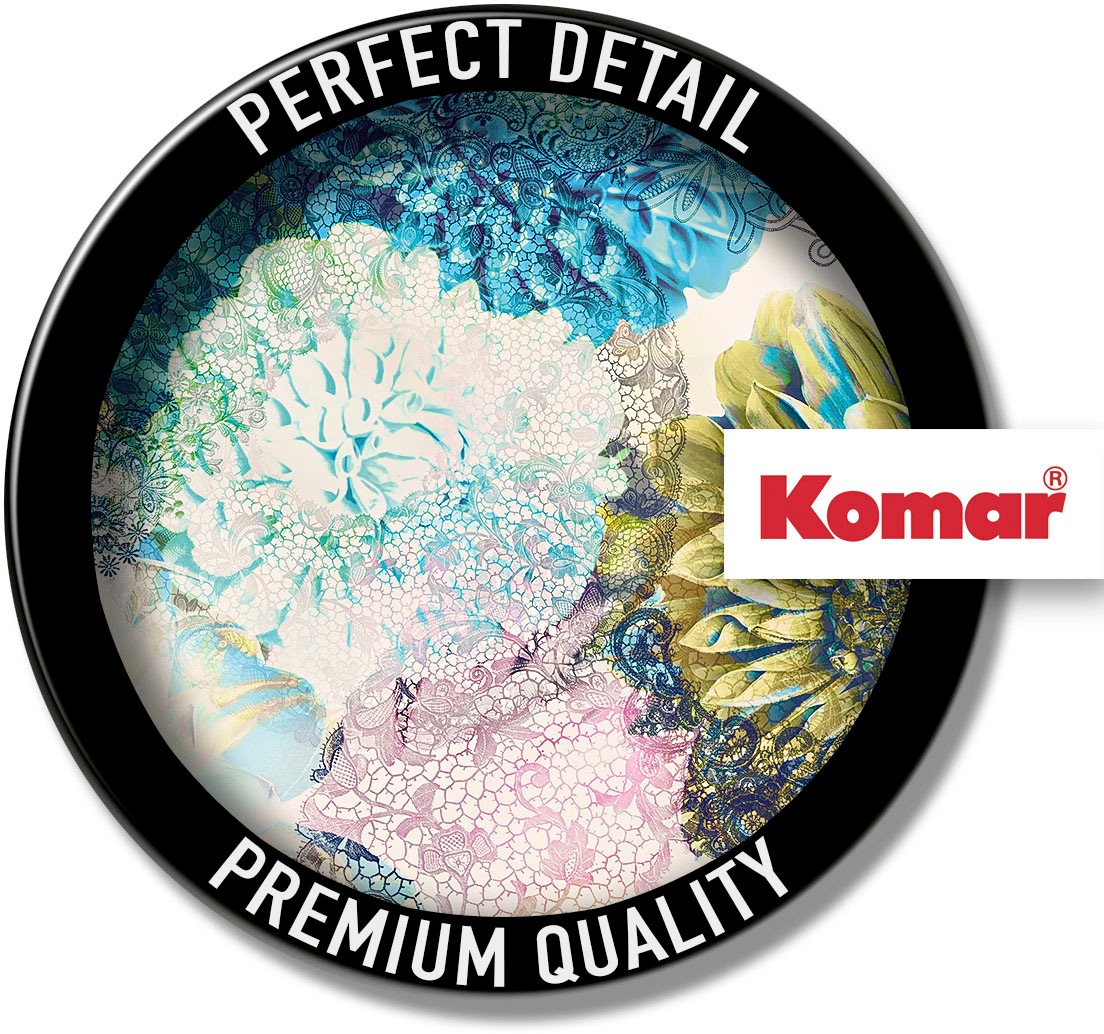 Komar Vliestapete »Digitaldruck Vlies - Frisky Flowers - Größe 400 x 260 cm«, bedruckt, Wohnzimmer, Schlafzimmer