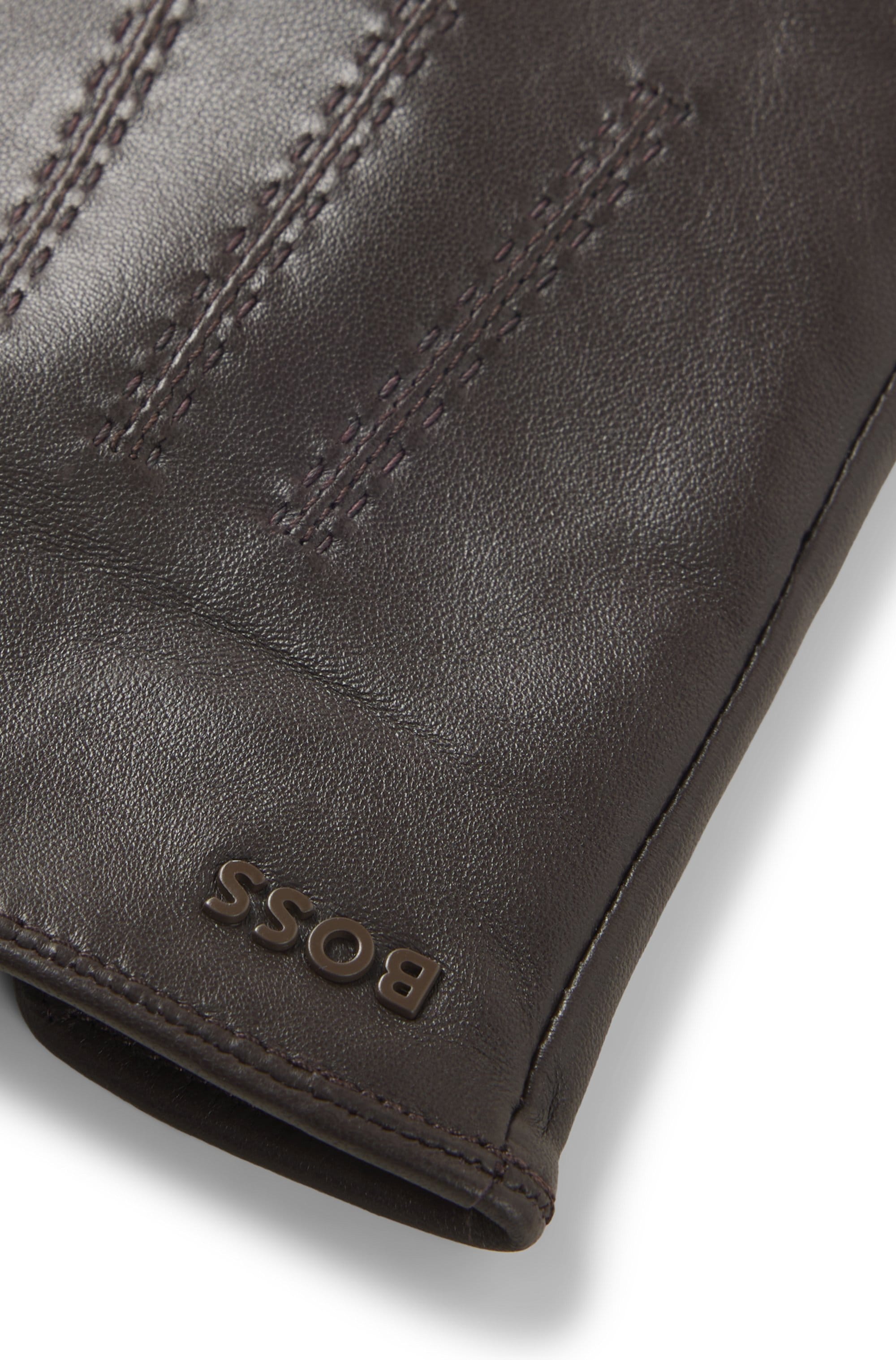 BOSS Lederhandschuhe »Hainz-ME« mit Touch Tech Fingertips