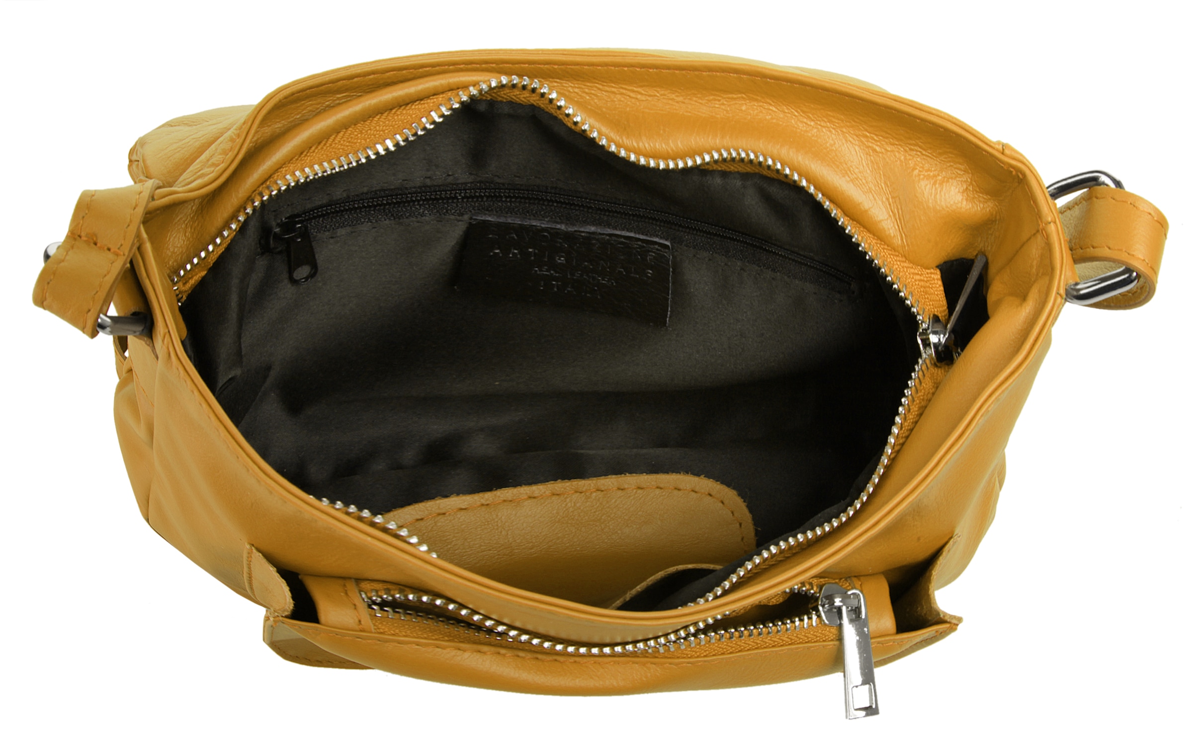 Samantha Look Umhängetasche echt Leder, Made in Italy