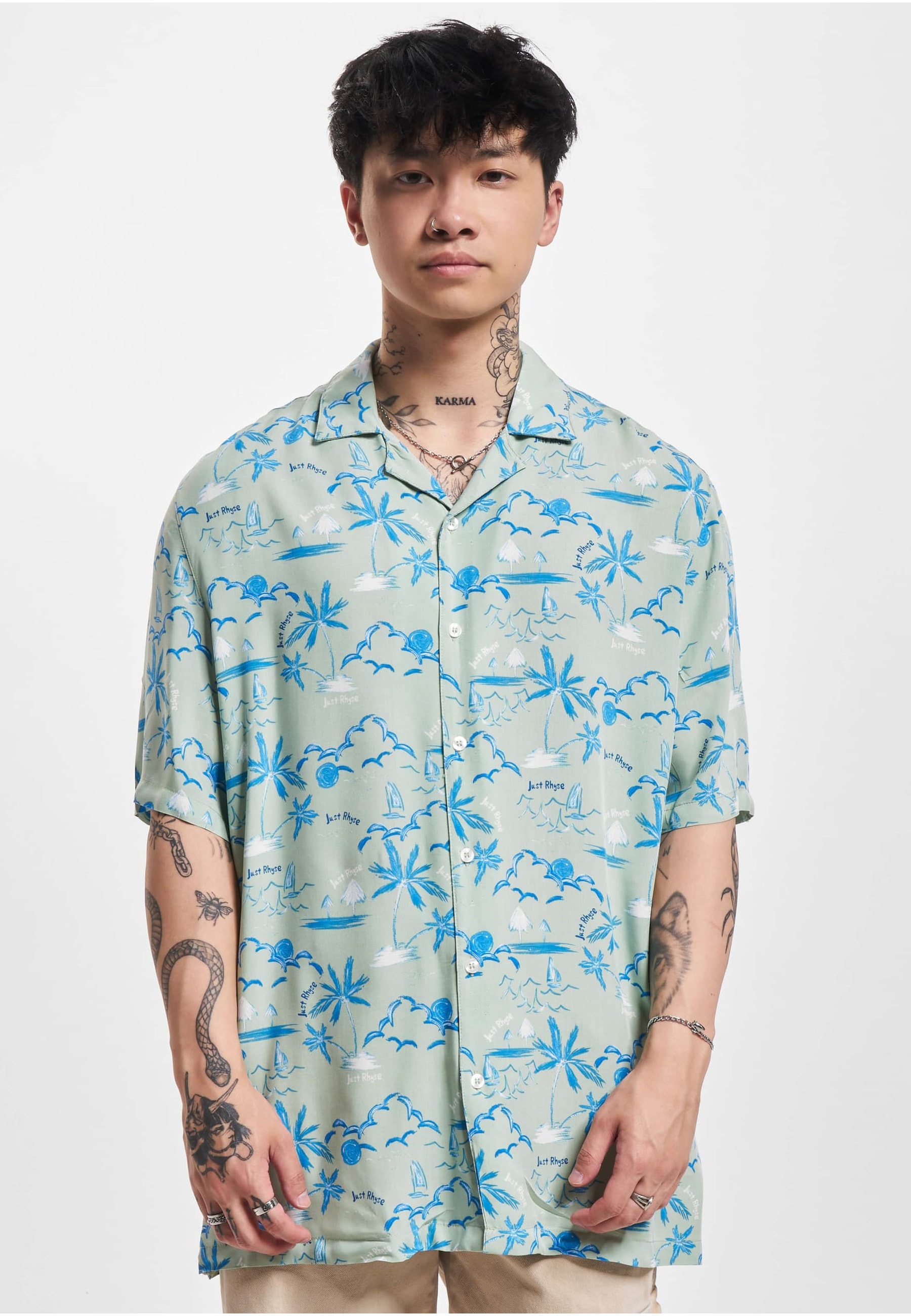 Just Rhyse Kurzarmshirt »Just Rhyse Herren Just Rhyse Shirt Waikiki« 1 Stk.