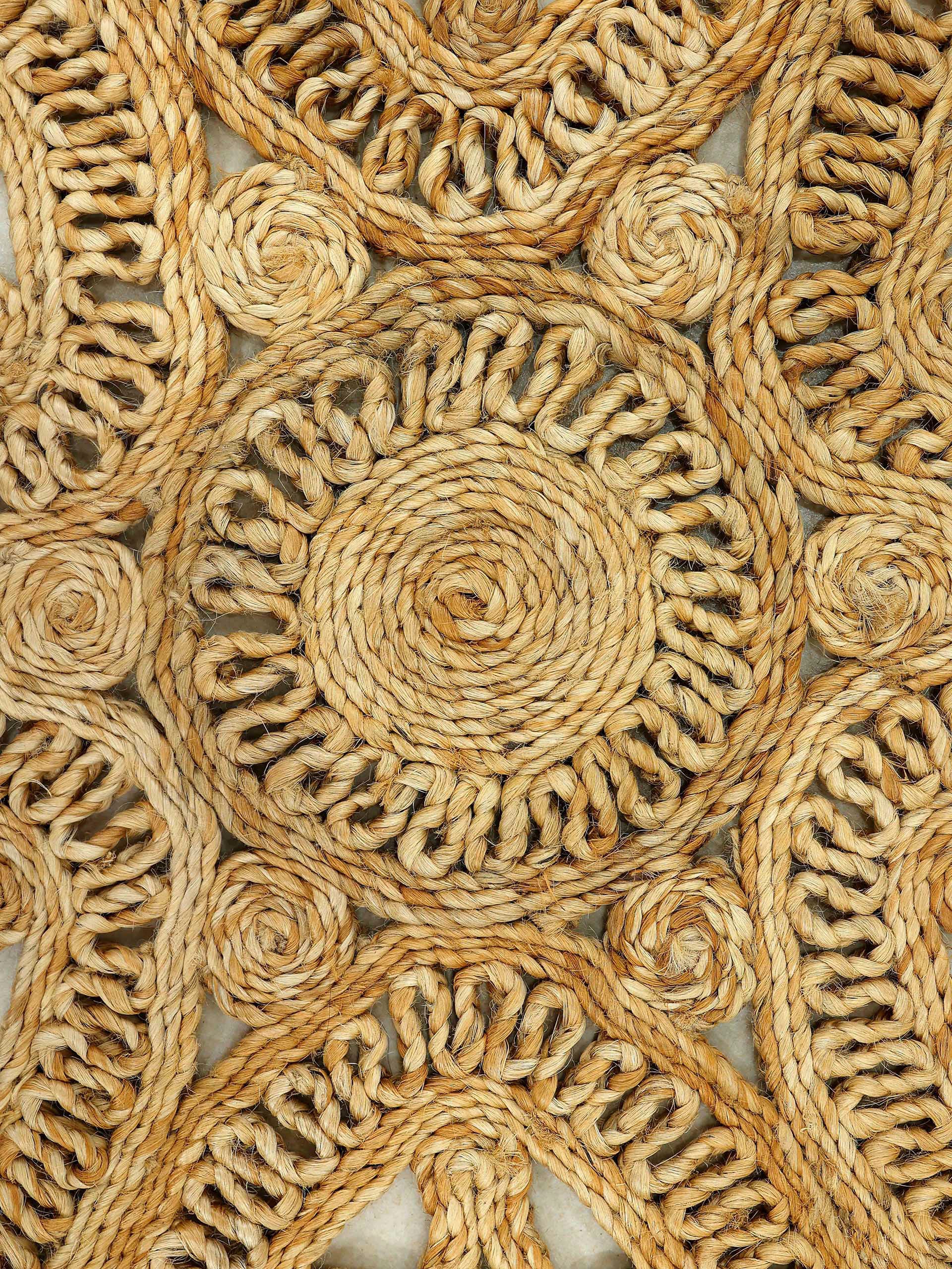 carpetfine Sisalteppich »Juteteppich Liam«, rechteckig, 13 mm Höhe, natürliches Pflanzenmaterial von Hand gewebt, Boho Style