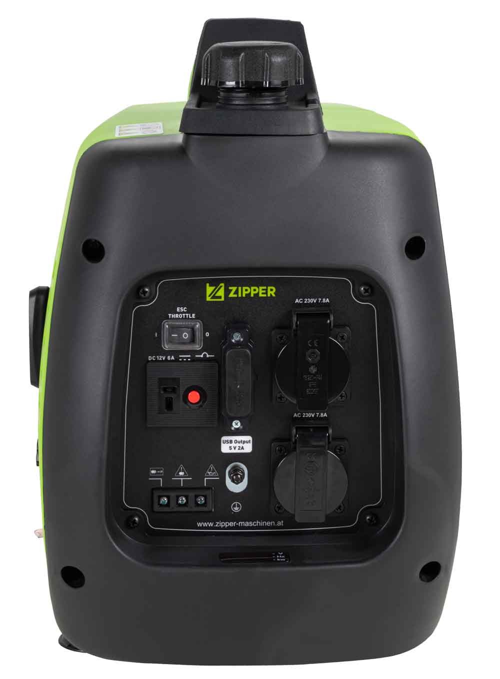 ZIPPER Stromerzeuger, INVERTER Technologie – für sensible Geräte (Computer, etc.)