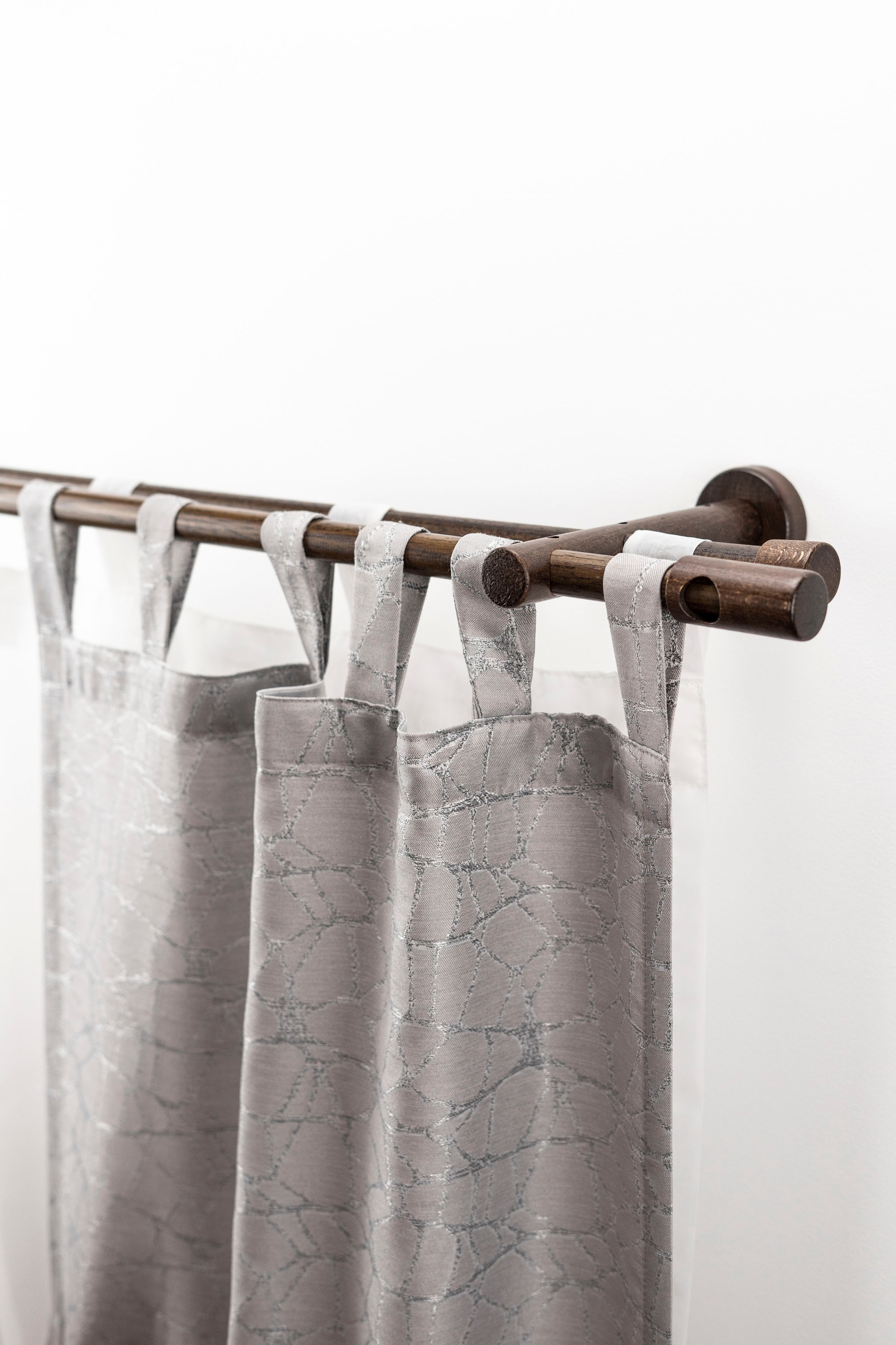 GARESA Gardinenstange »PANDRI« Ø 20 mm 2 läufig-läufig Wunschmaßlänge;Träge günstig online kaufen