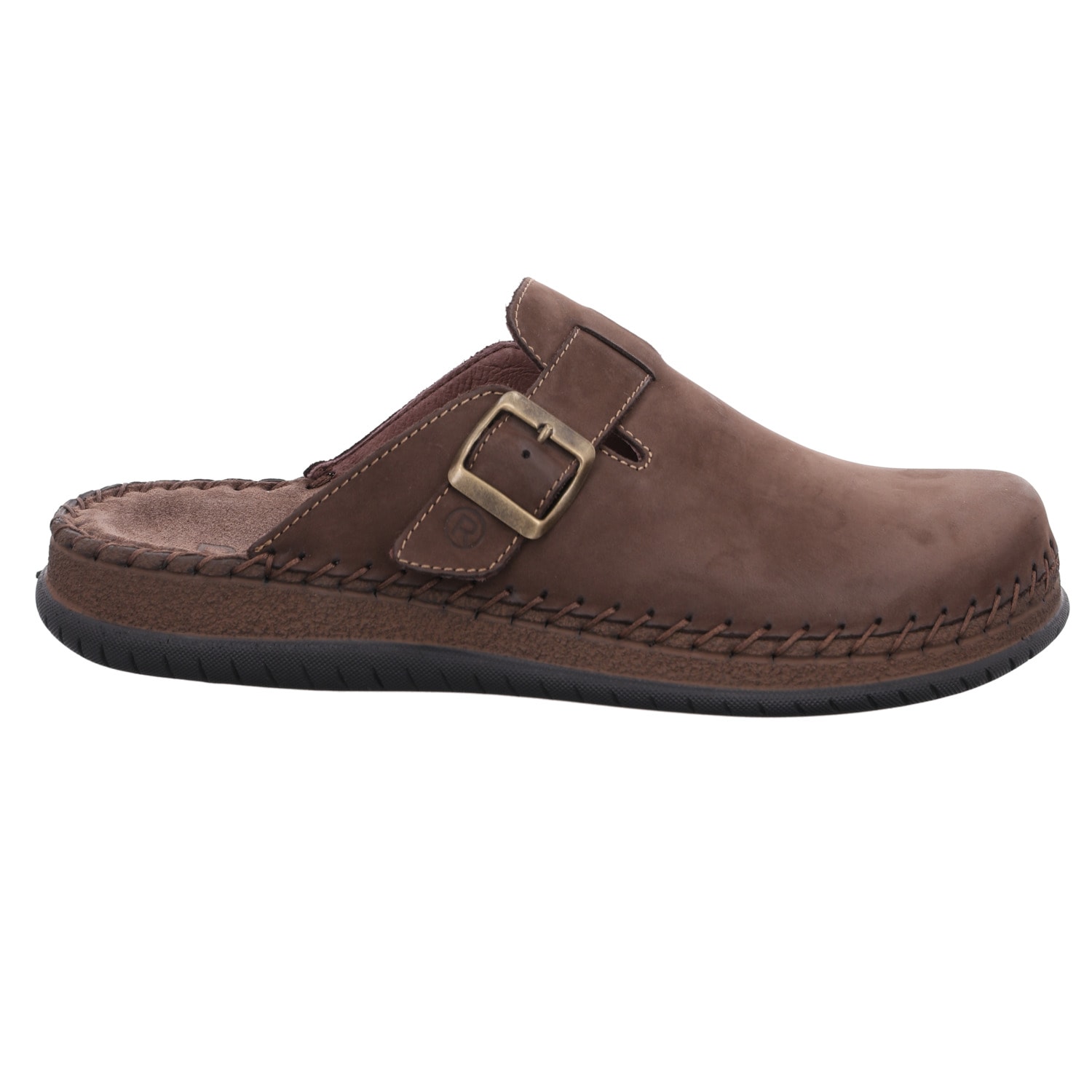 Rohde Clog »ALASSIO«  Hausschuh, Sommerschuh mit aufwändiger Ziernaht