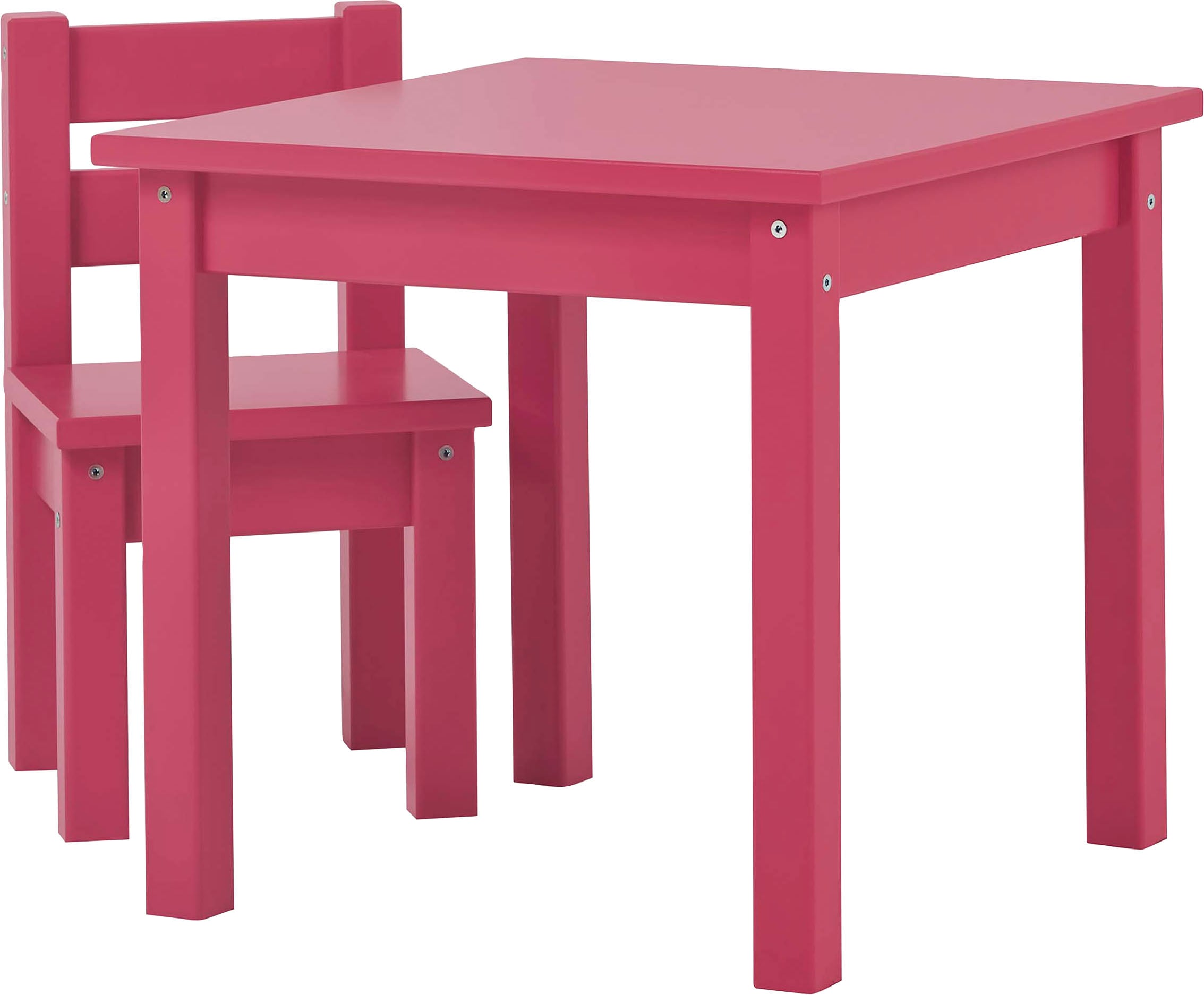 Hoppekids Kindersitzgruppe »MADS Kindersitzgruppe«, (Set, 2 tlg., 1 Tisch, 1 Stuhl), in vielen Farben, mit einem Stuhl
