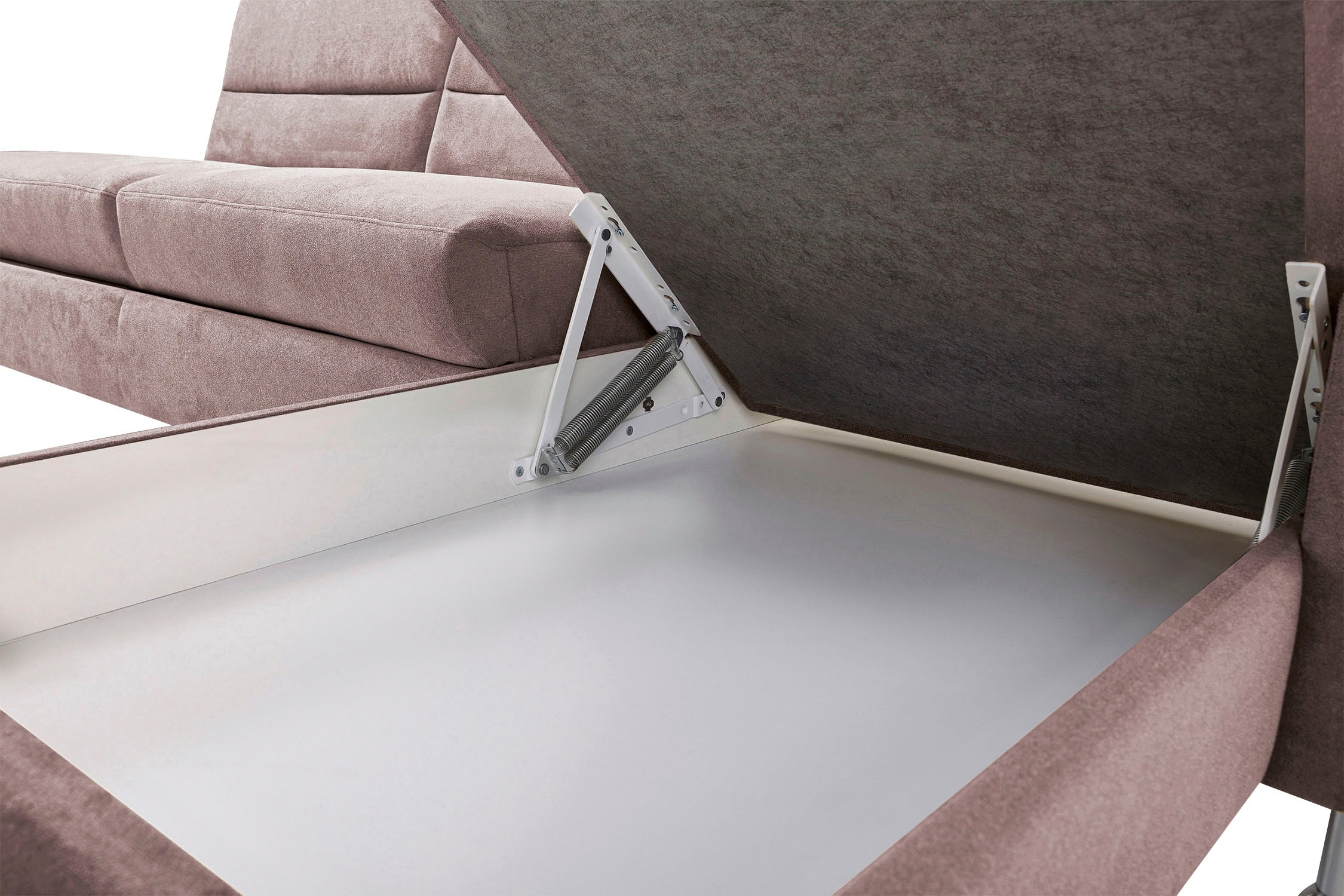 CALIZZA INTERIORS Ecksofa »Onyx L-Form«, Recamiere links oder rechts, wahlweise mit Bettfunktion, Breite 270 cm