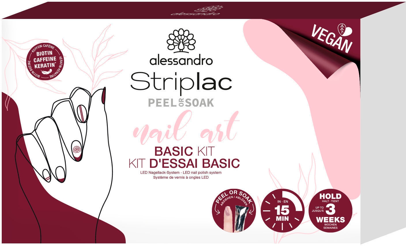 alessandro international Nagellack-Set »STRIPLAC NAIL ART BASIC KIT«, (Set, 9  tlg.) im Online-Shop kaufen