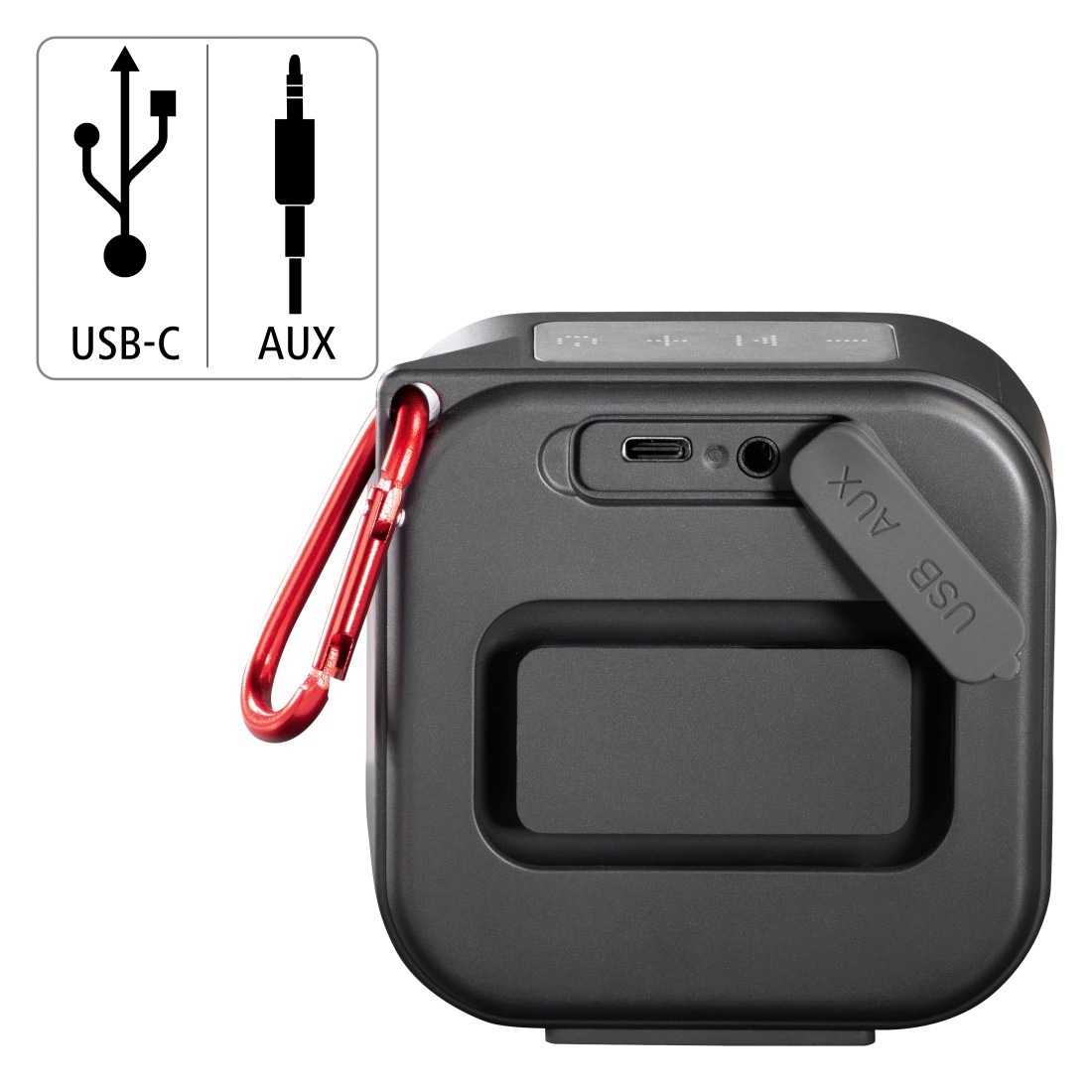 Hama Bluetooth-Lautsprecher »Mini Bluetooth Lautsprecher (wasserdicht IP67, 3,5W, mobil, Karabiner)«