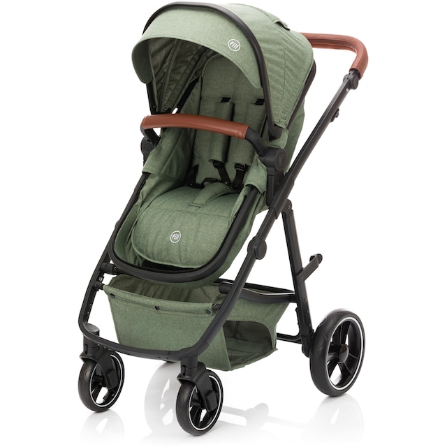 Fillikid Kombi-Kinderwagen »Panther, forest green/melange«, 22 kg, mit  Babyschale; Kinderwagen