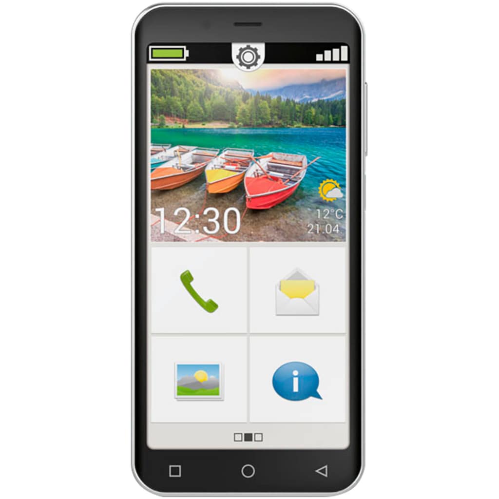 Emporia Smartphone »SMART.5 mini«, Schwarz, 12,6 cm/4,95 Zoll, 64 GB Speicherplatz, 13 MP Kamera