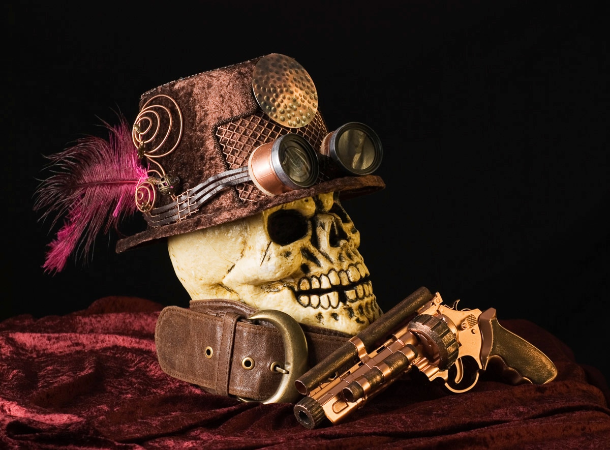 Papermoon Fototapete »Steampunk totenkopf« günstig online kaufen