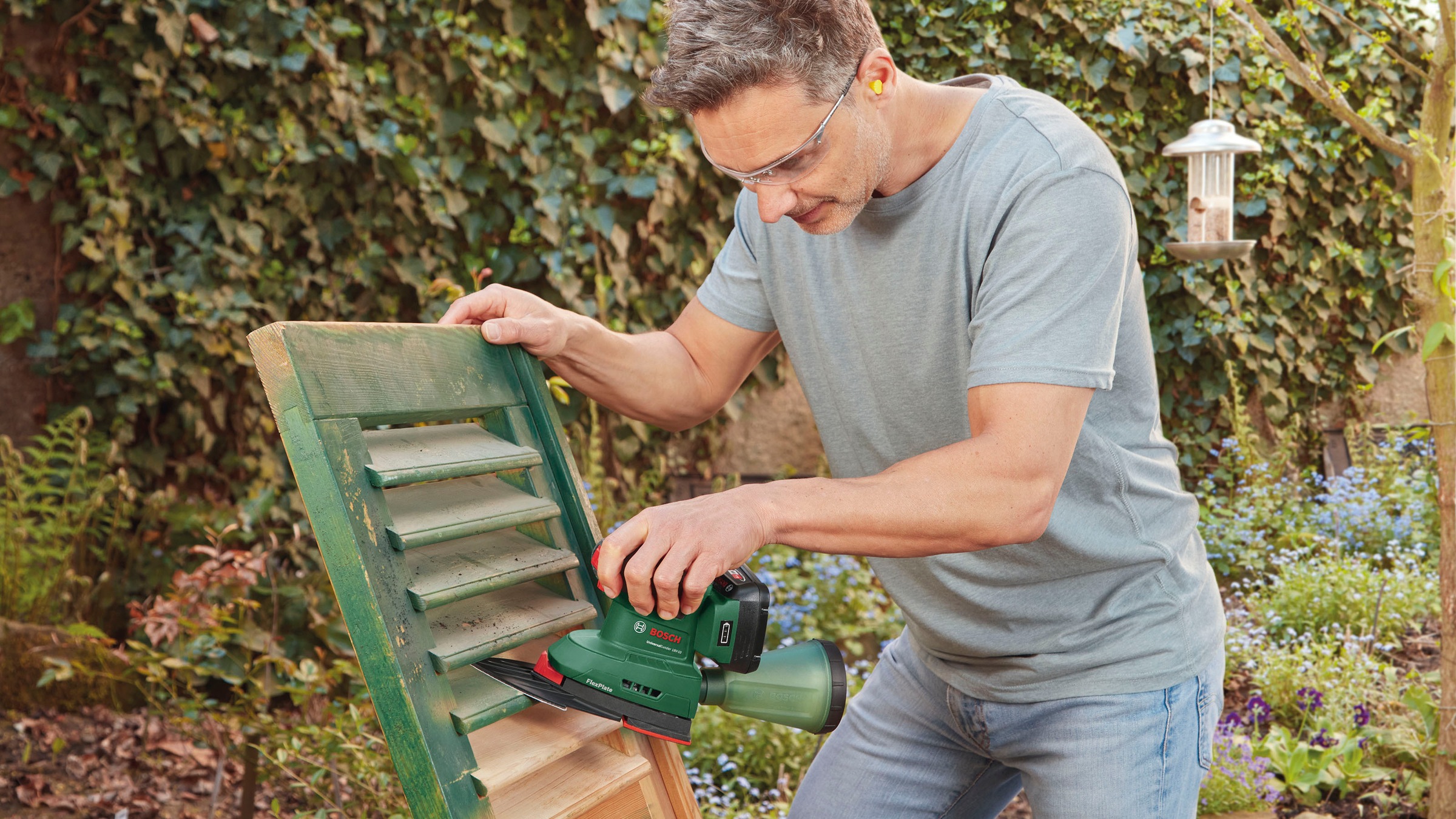 Bosch Home & Garden Akku-Multischleifer »UniversalSander 18V-10 - solo«, ohne Akku und Ladegerät