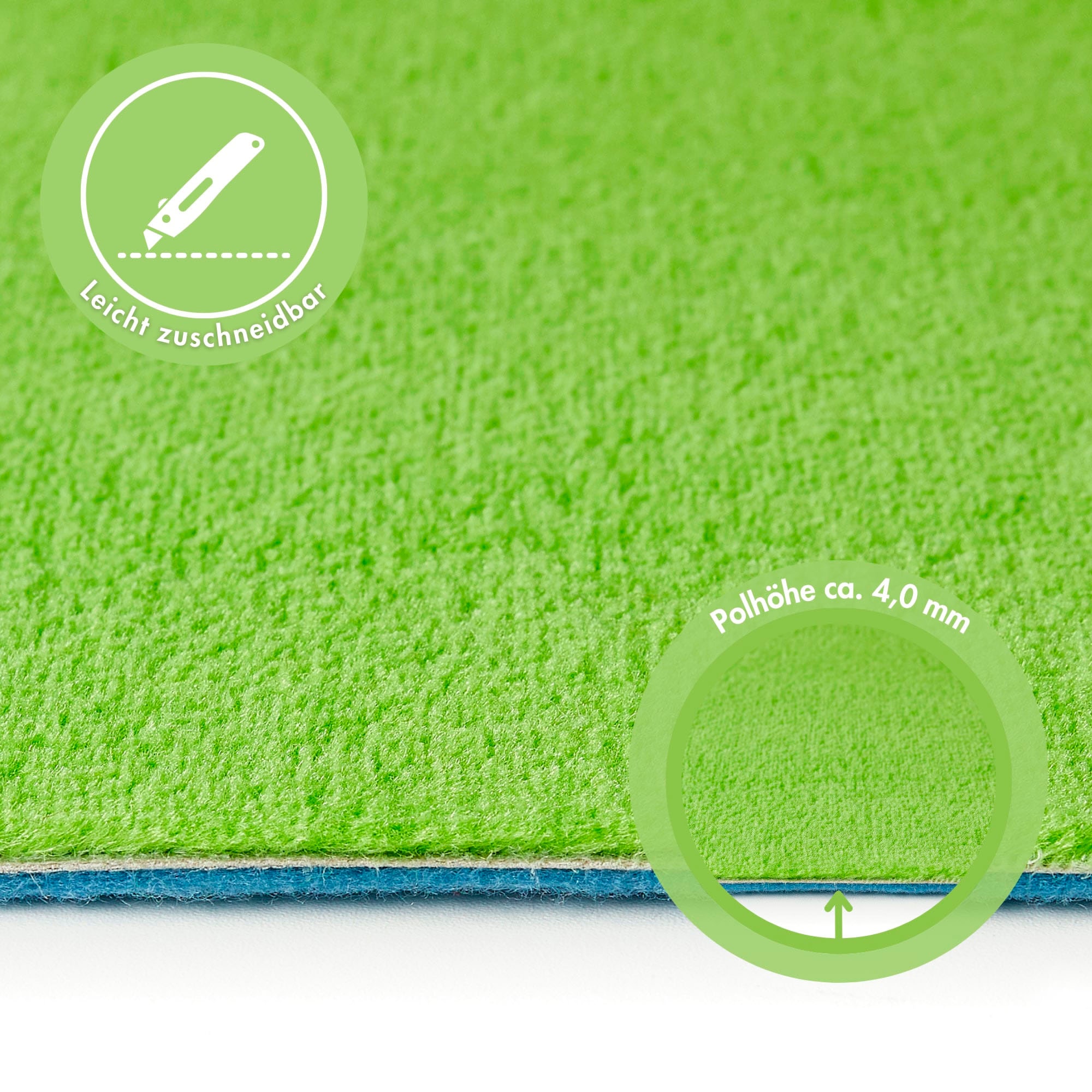 Andiamo Teppichboden »Kira, Velours, Made in Belgium«, rechteckig, 8 mm Höhe, Uni Farben, Breite 400 cm, strapazierfähig, pflegeleicht, Wohnzimmer