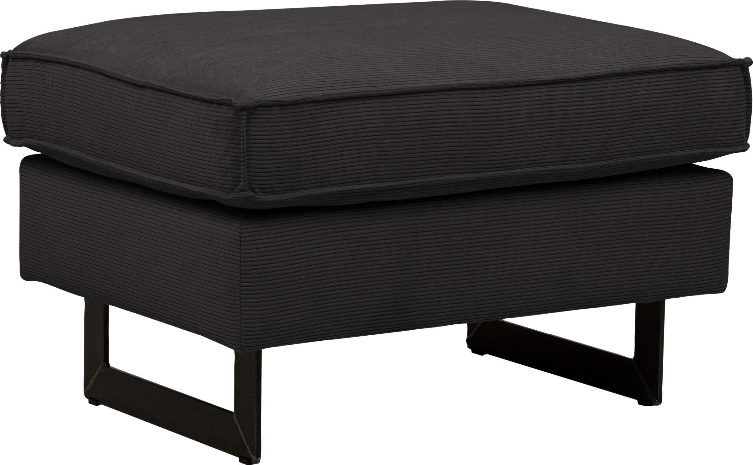 Home affaire Polsterhocker »Pinto« mit Keder, Metallfüßen und auch in Cord günstig online kaufen