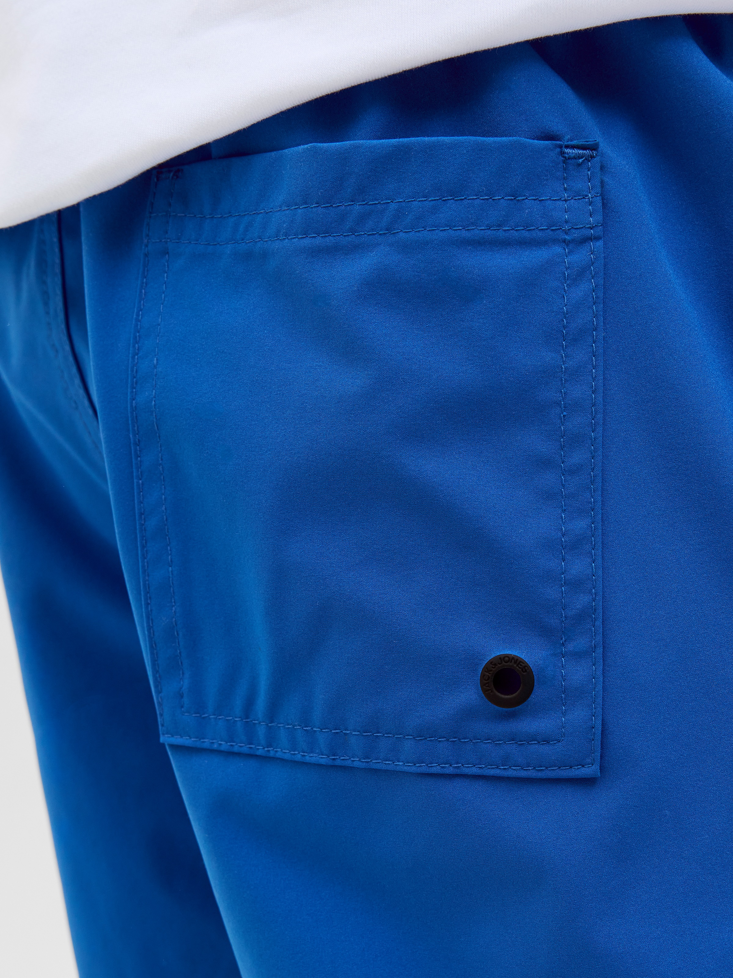 Jack & Jones Junior Badeshorts »JPSTMAUI mit Double Layer Optik und Kordelzug« unifarben, modisch, regular fit, Web