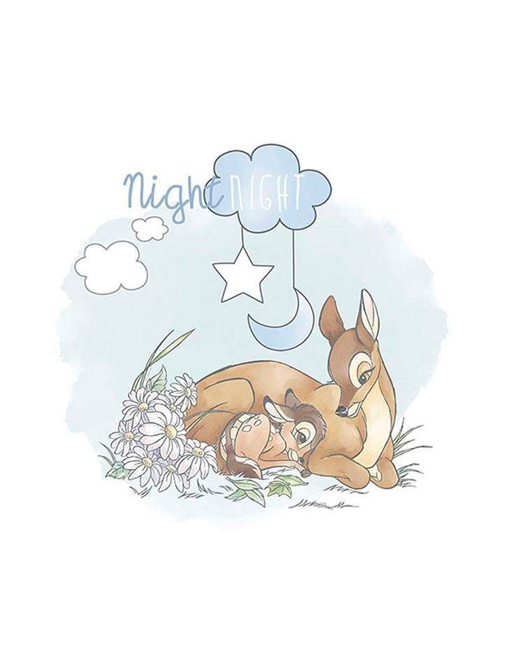 Komar Bild »Bambi Good Night«, Disney, (1 St.), Wandbild zur Dekoration im Kinderzimmer - ohne Rahmen