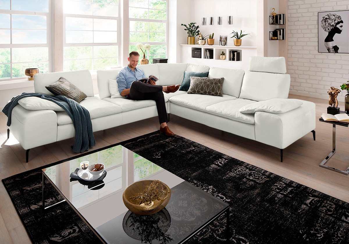 W.SCHILLIG Ecksofa »valentinoo, Designsofa, elegant und bequem, L-Form«, (Set), mit Sitztiefenverstellung, Breite 318 cm