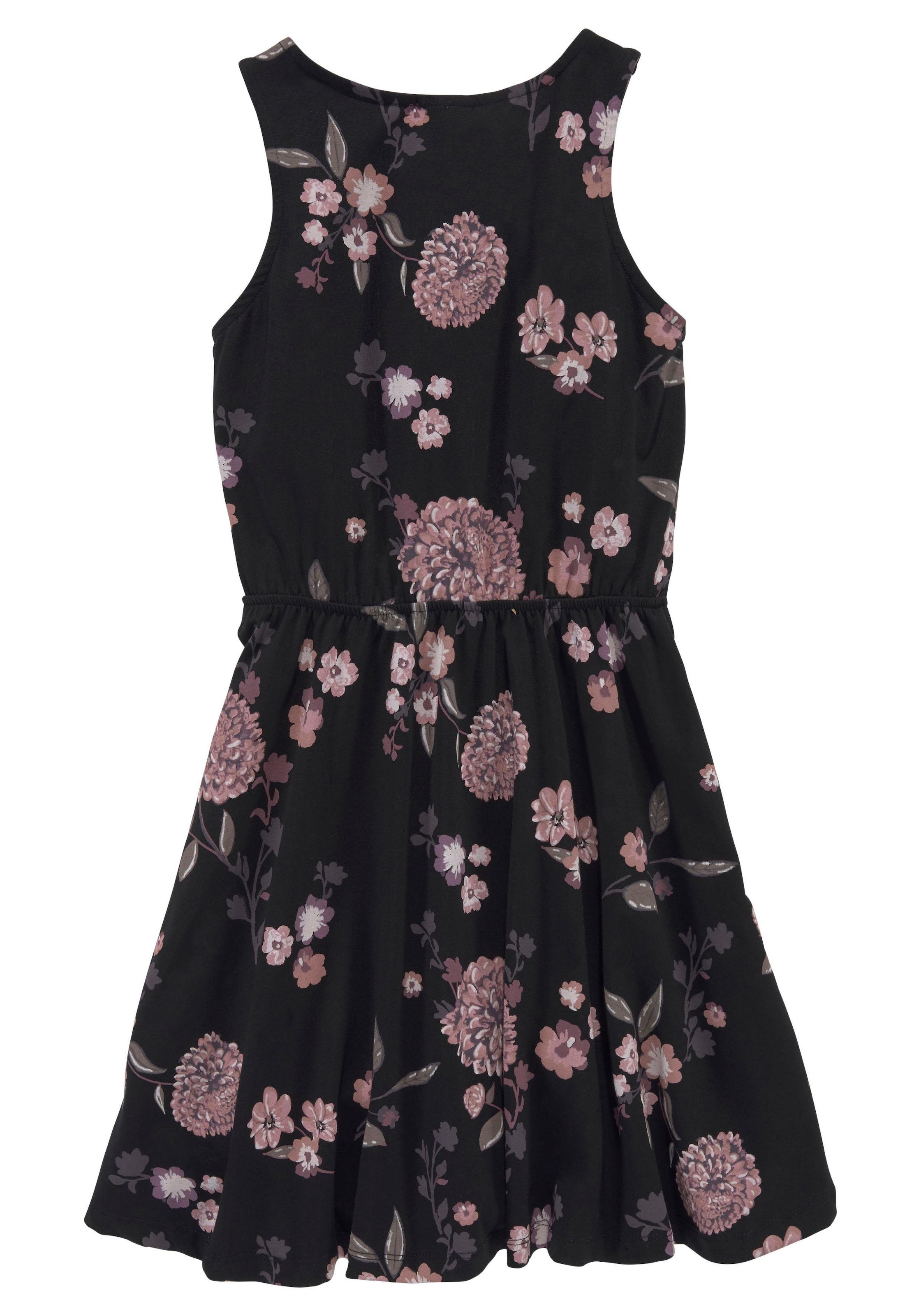 KIDSWORLD Jerseykleid »Trägerkleid mit Blumenmuster« festliche Anlässe,  ärmelloses Kleid