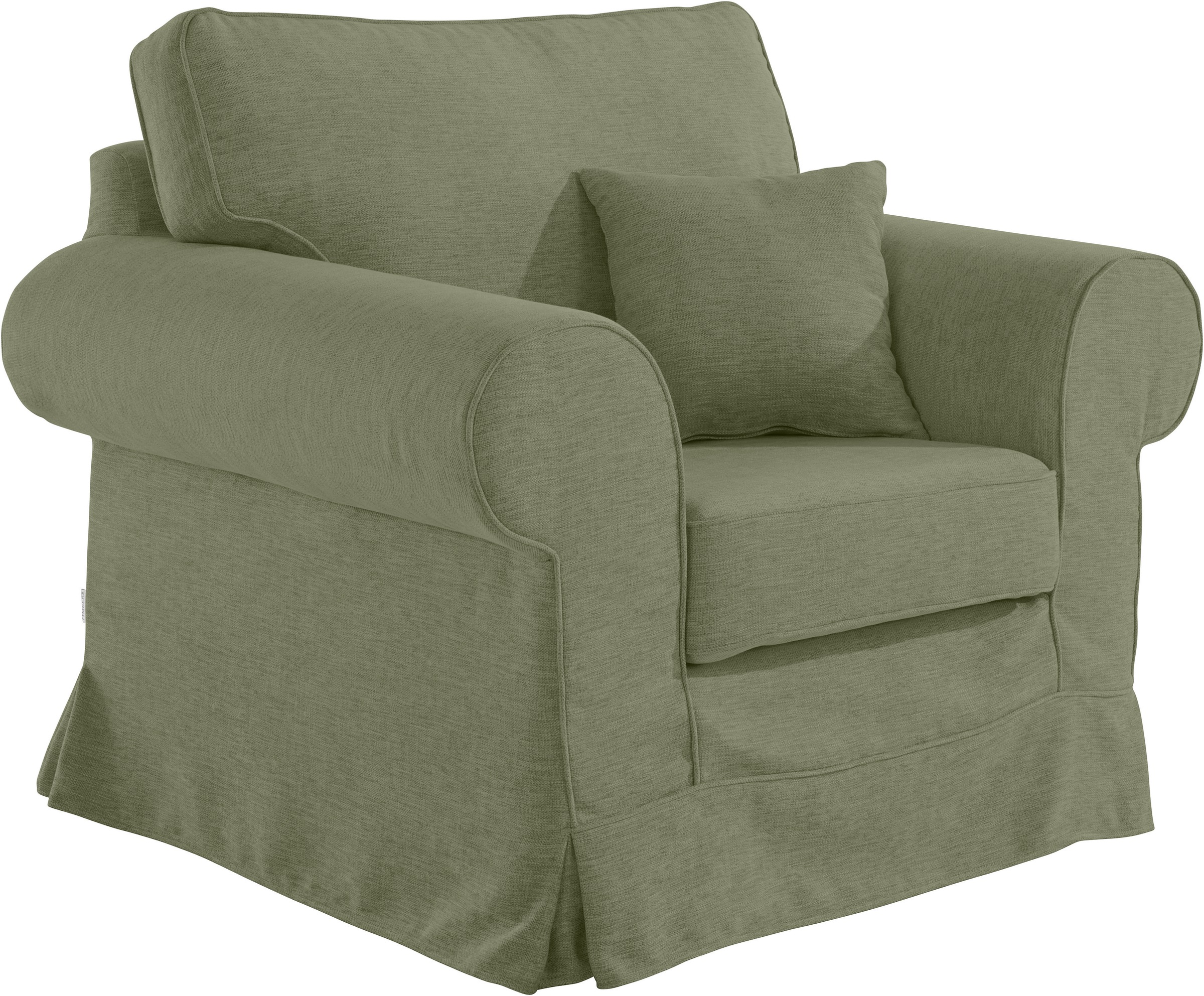 Home affaire Sessel »Shadmoor«, Hussenoptik, in uni oder mit Blumendruck, passend zur Shadmoor-Serie