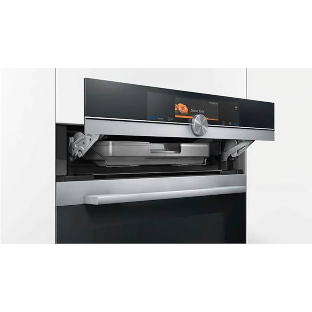 SIEMENS Dampfbackofen »CS658GRS7«, iQ700, CS658GRS7, mit 1-fach-Teleskopauszug, ecoClean Plus