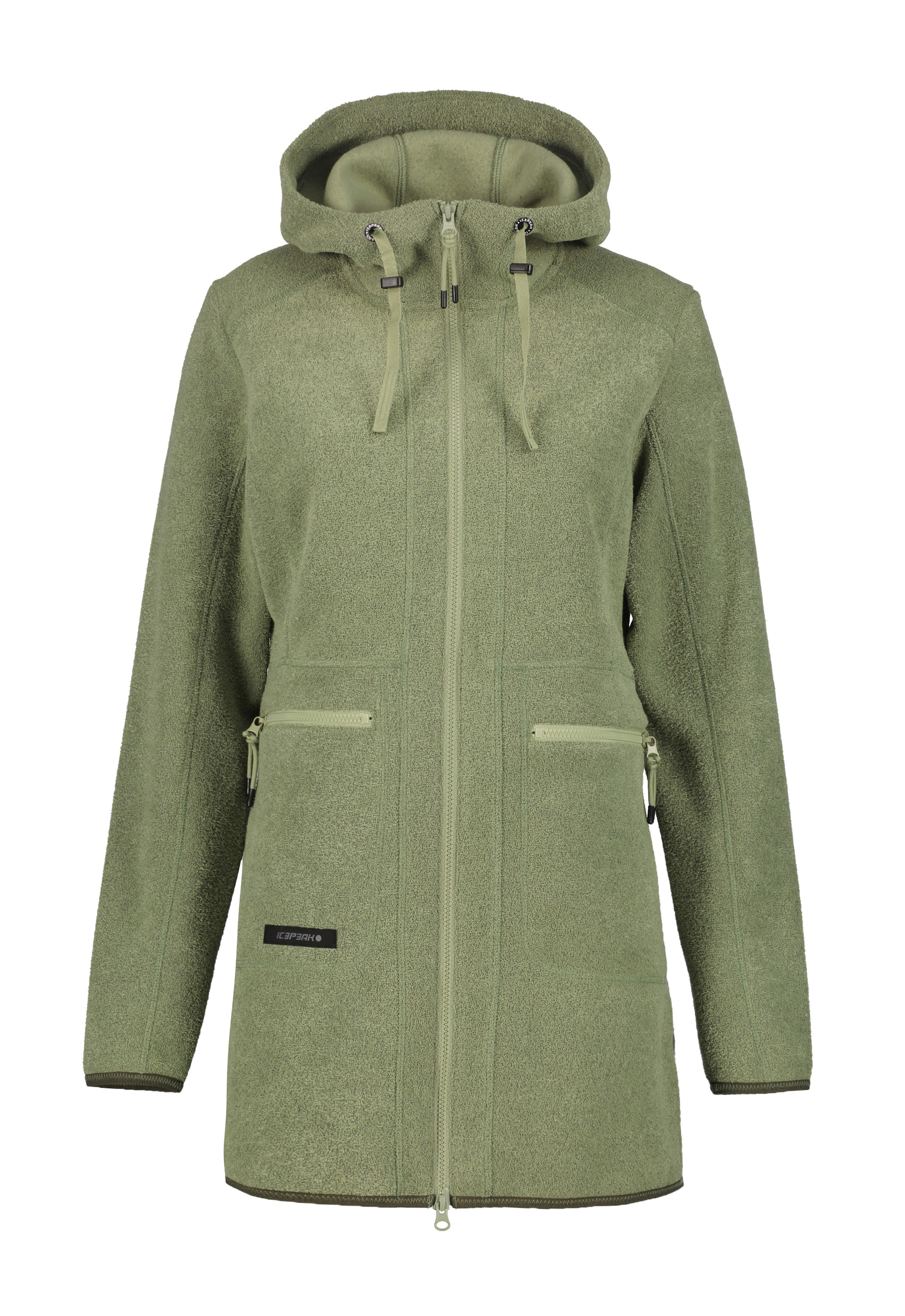 Icepeak Fleecejacke »AMES« sportlicher Stil, mit Kapuze und Kordelzügen