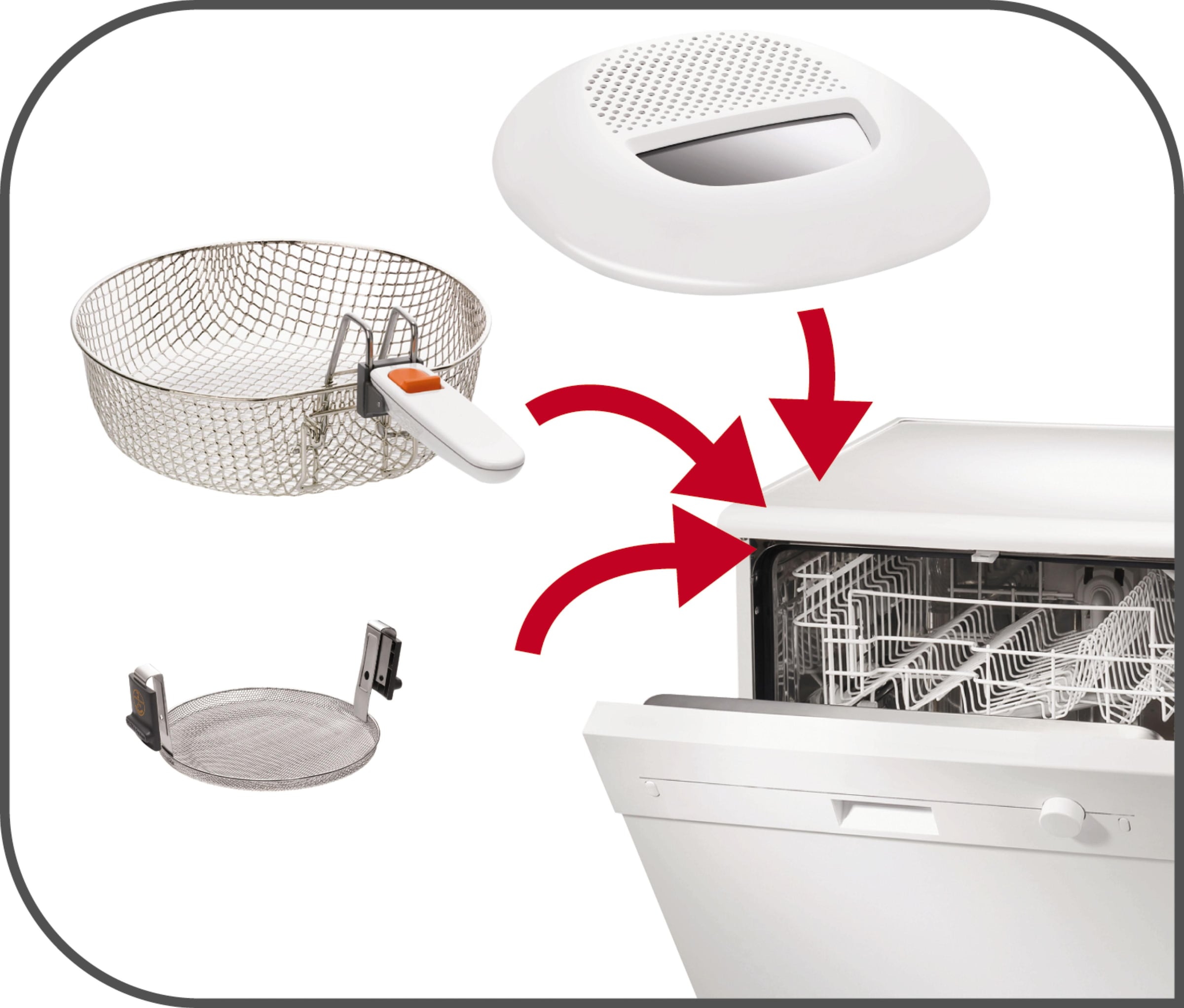 Tefal Fritteuse »Fritteuse One Filtra«, 1900 W, 1,2 Kg, Auffangsieb für Frittierreste, spülmaschinenfest, FF1631