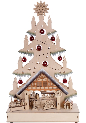 Myflair Möbel & Accessoires LED Schwibbogen, 1 tlg., aus Holz, mit Weihnachtskugeln... kaufen