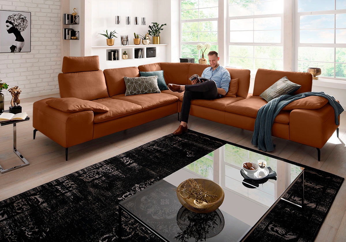 W.SCHILLIG Ecksofa »valentinoo, Designsofa, elegant und bequem, L-Form«, (Set), mit Sitztiefenverstellung, Breite 318 cm