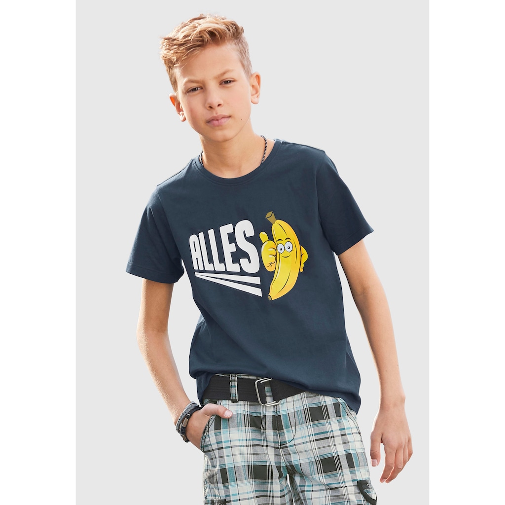 KIDSWORLD T-Shirt »ALLES BANANE«, Spruch