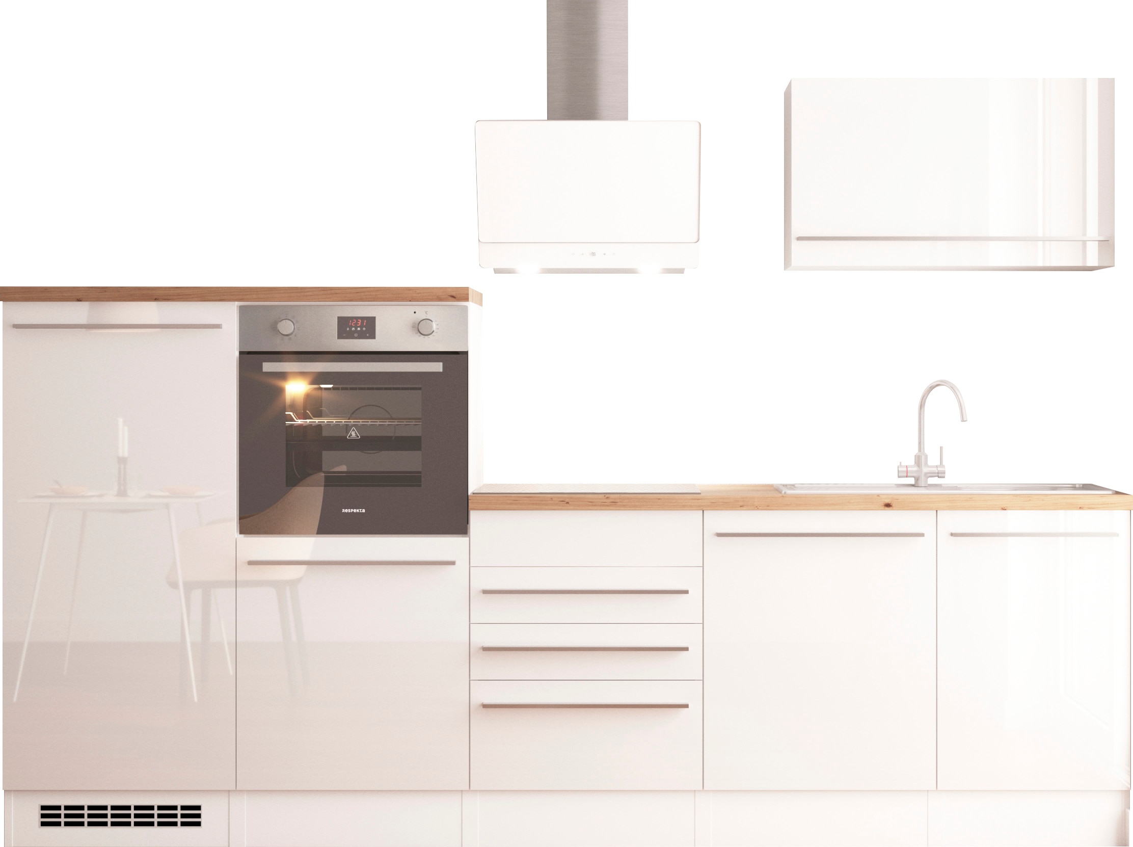 RESPEKTA Küche »Gabriel« wechselseitig aufbaubar, als Doppelblock stellbar günstig online kaufen