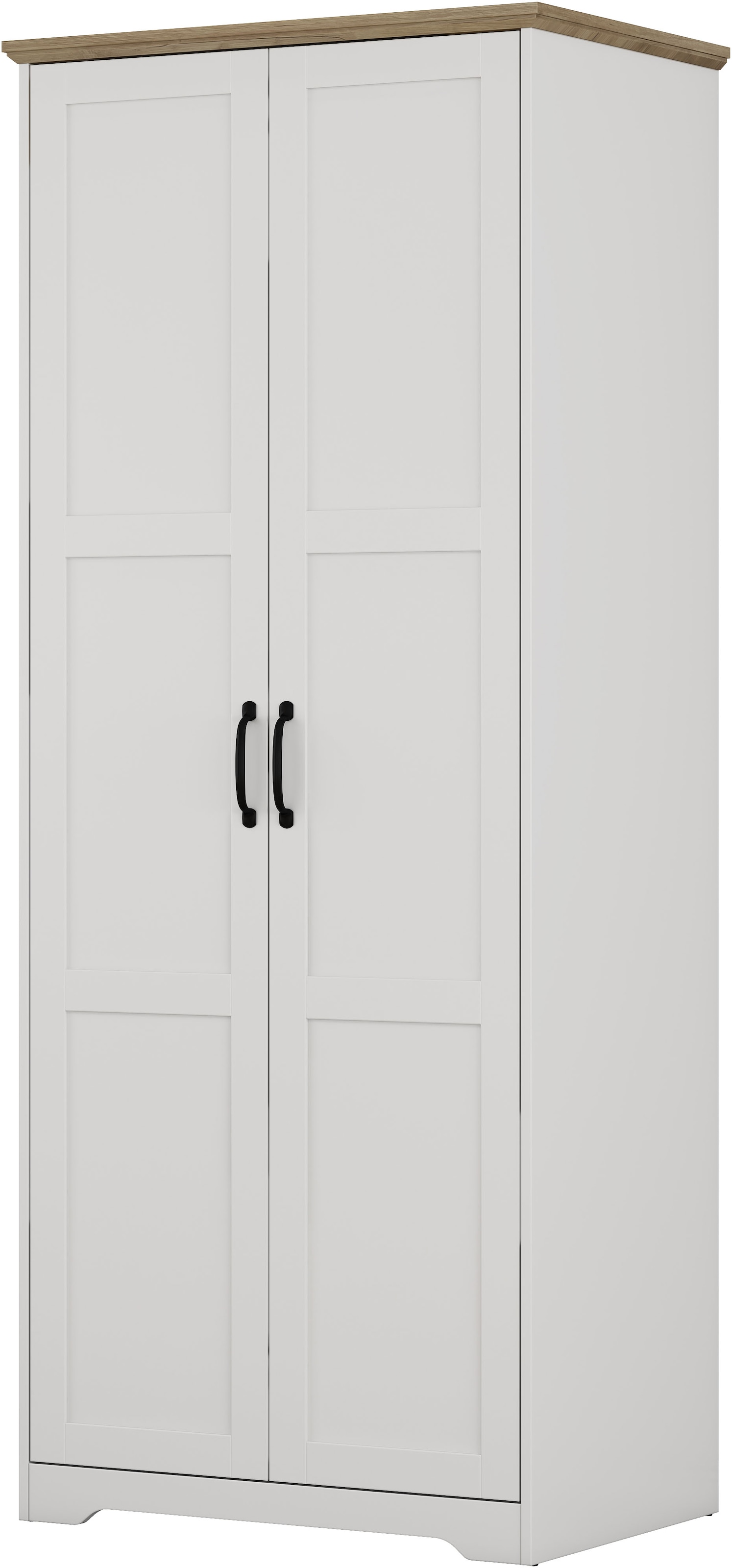 OTTO home Kleiderschrank »Emmilia Schrank Schlafzimmerschrank im Landhaus Design« Landhaus Schrank mit  2 Türen in Breite 82,7cm, Höhe 2m