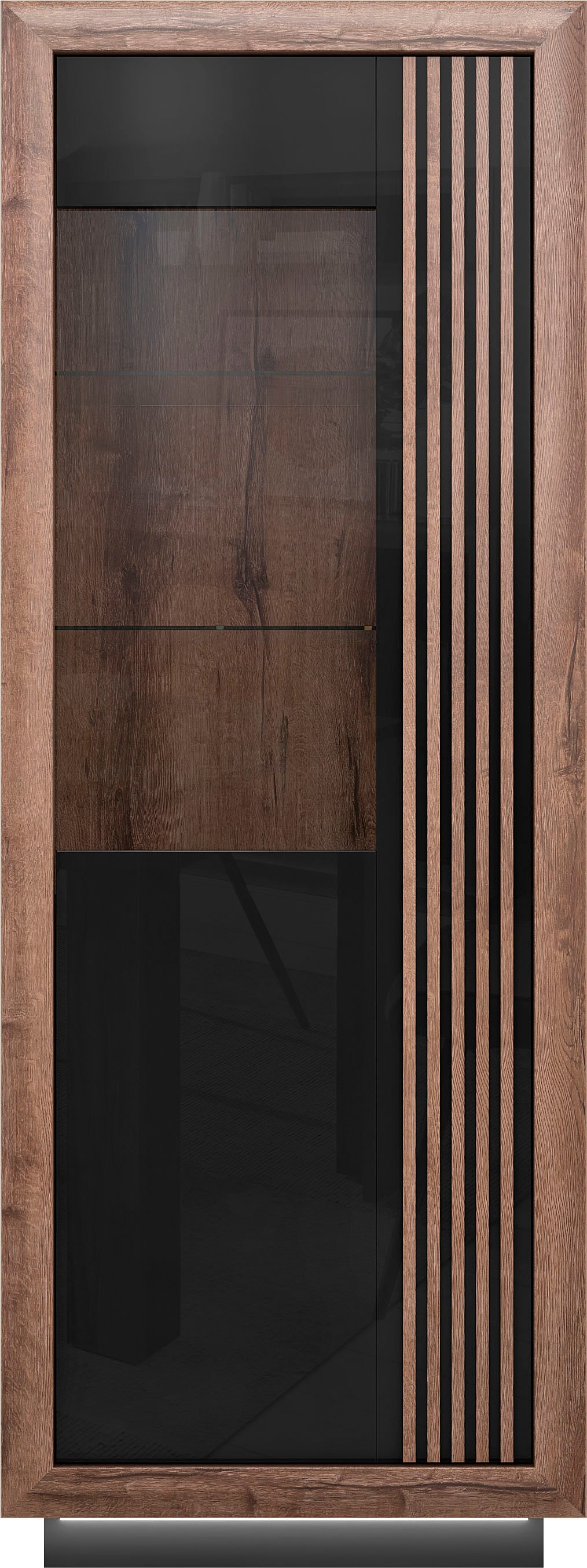 FORTE Highboard »Savona«, Höhe 197 cm, inkl. Lichtleiste im Sockel