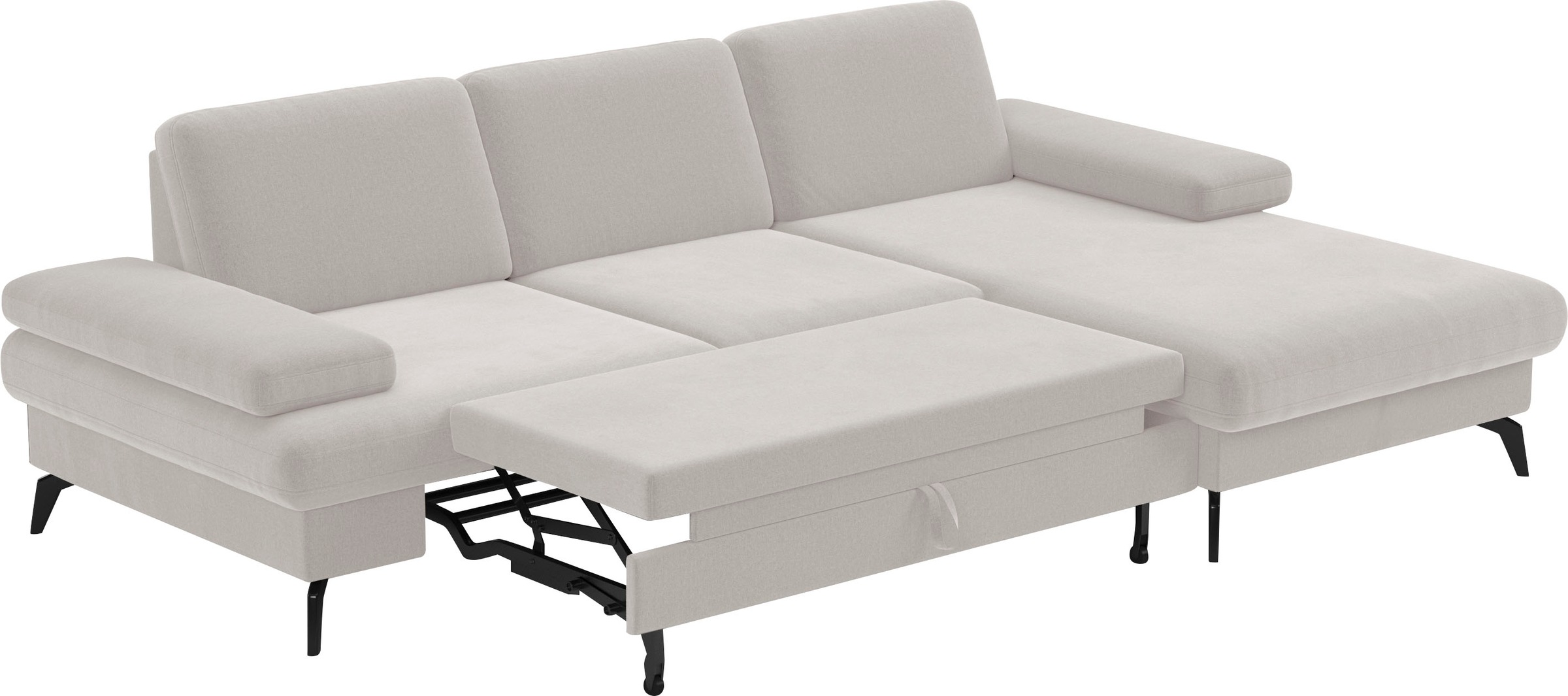sit&more Ecksofa »Morris L-Form, inkl. Sitztiefenverstellung«, wahlweise mit Armteilverstellung, Bettfunktion & Bettkasten