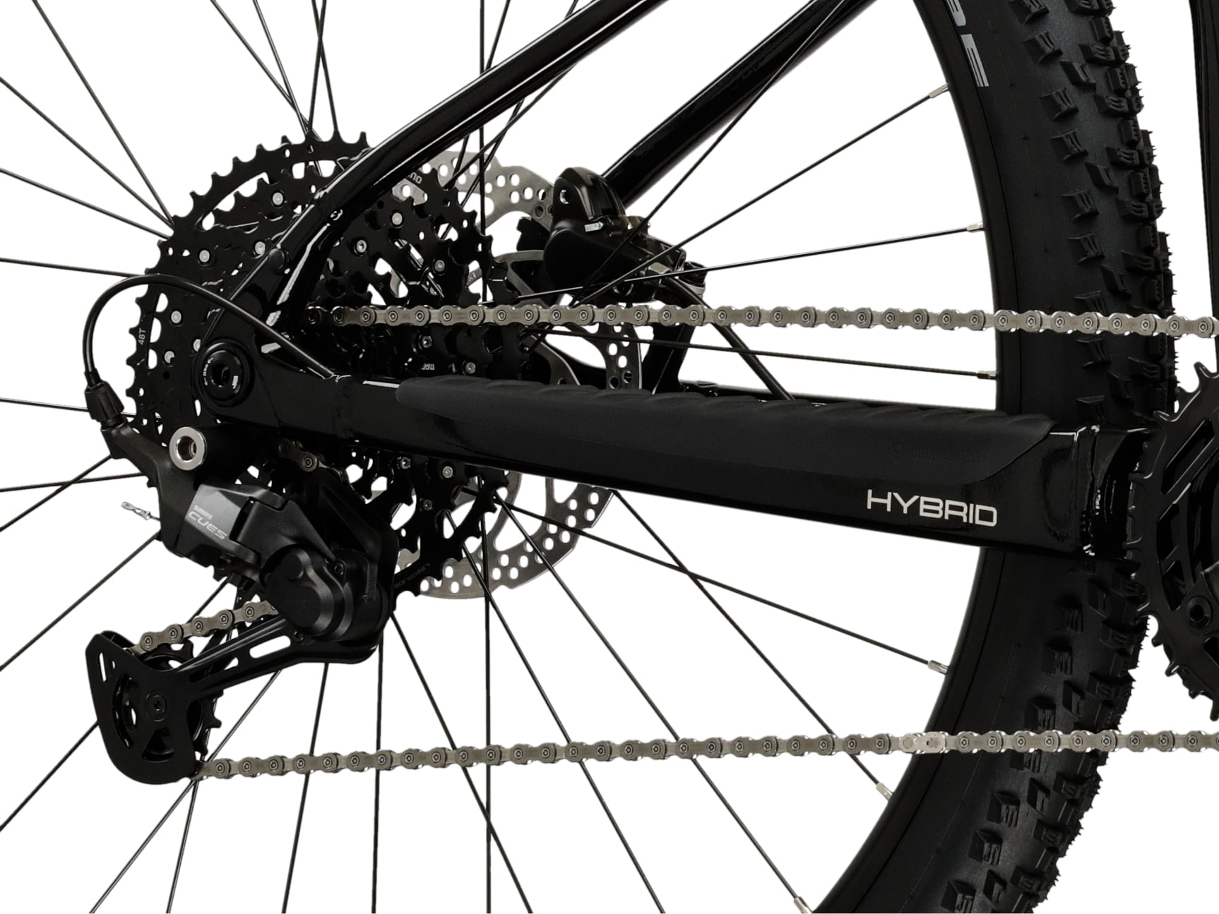 Kross »Influx Hybrid 3.0 21,3Ah / Bosch 800 Wh 29" schwarz 10 Gänge« 10 Gang Shimano CUES U6000 Schaltwerk Kettenschaltung Mittelmotor 250 W